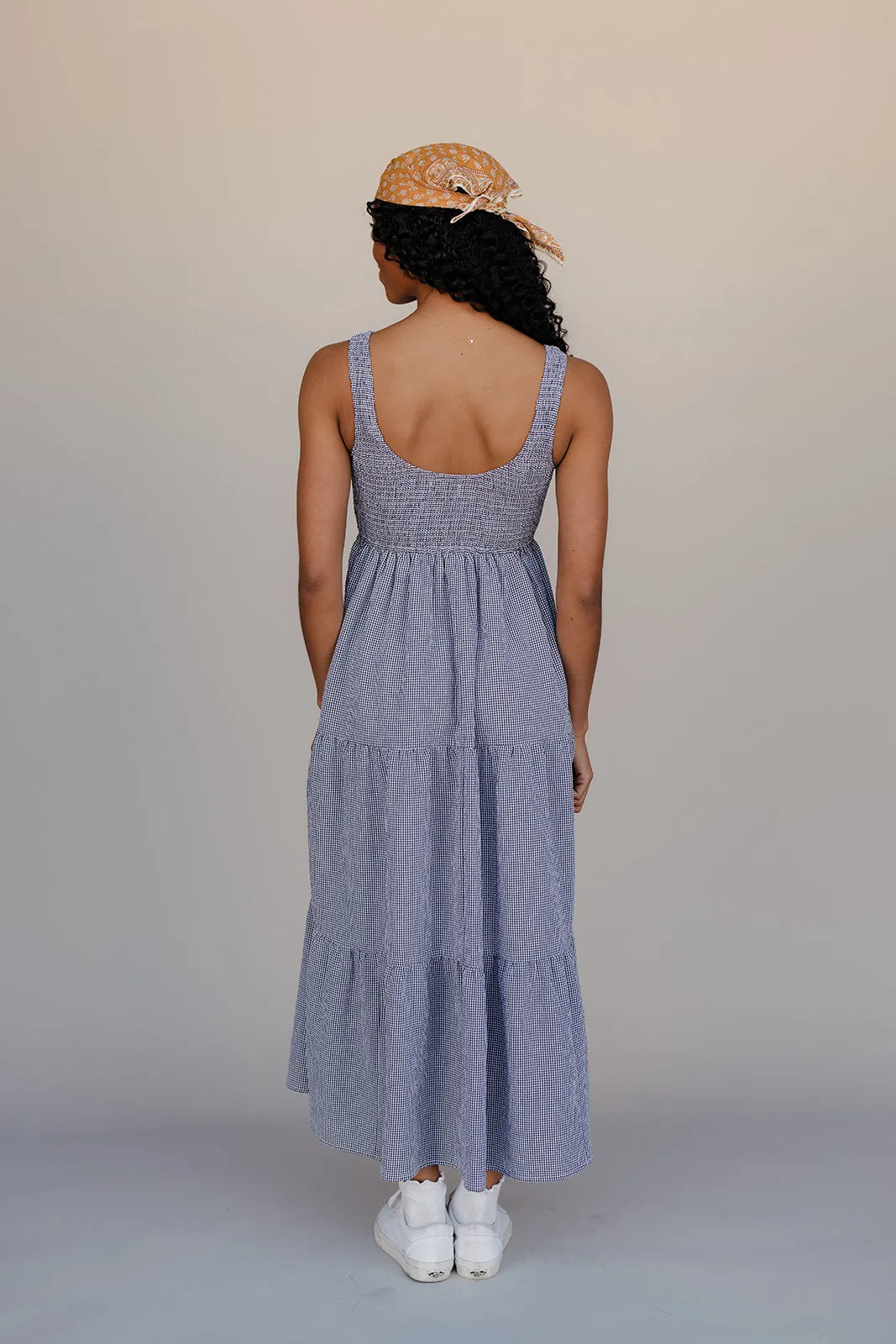 Sutton Gingham Maxi Dress sold by Roolee product image thumbnail 5
