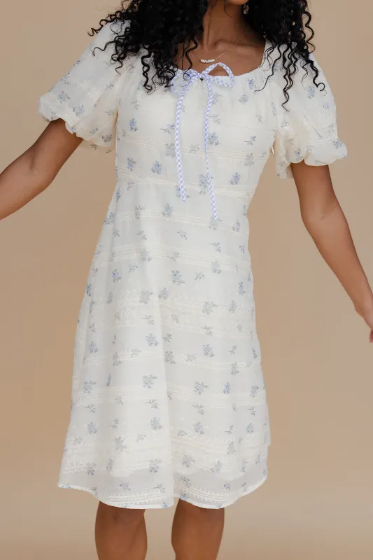 Coastal Bay Puff Sleeve Dress made by Polagram