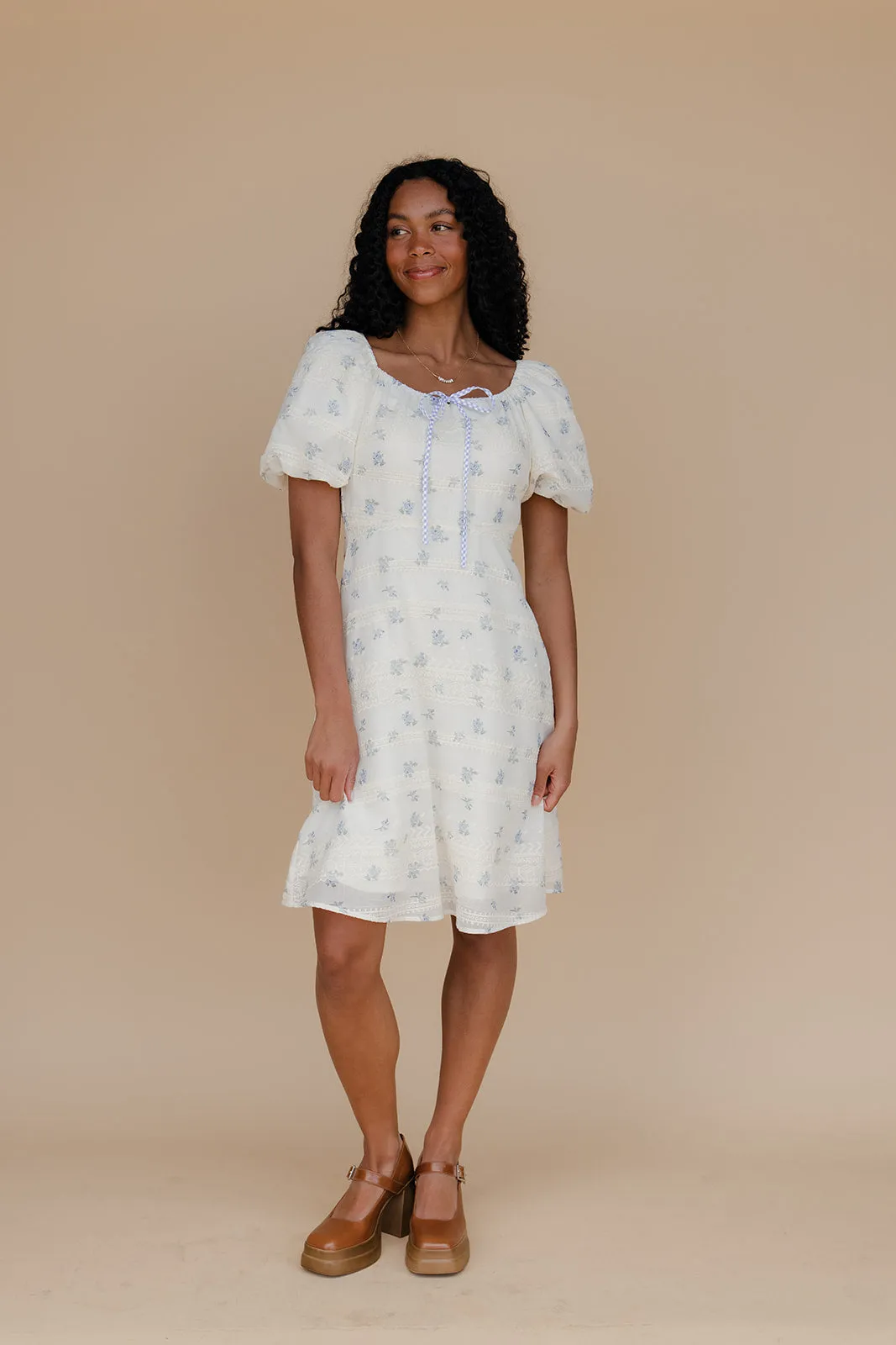 Coastal Bay Puff Sleeve Dress sold by Roolee product image thumbnail 3