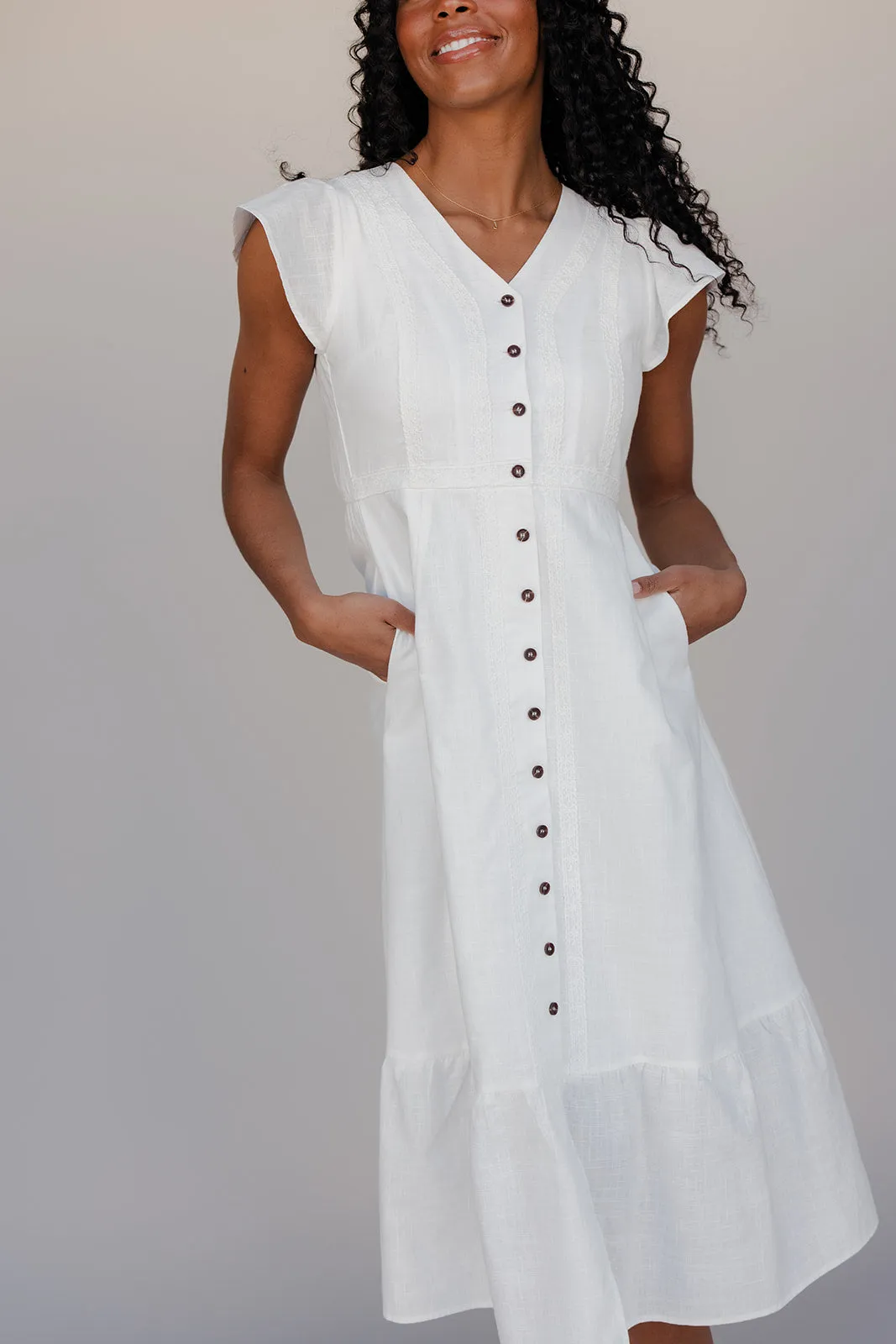 The Margaux Button Dress sold by Roolee product image thumbnail 3