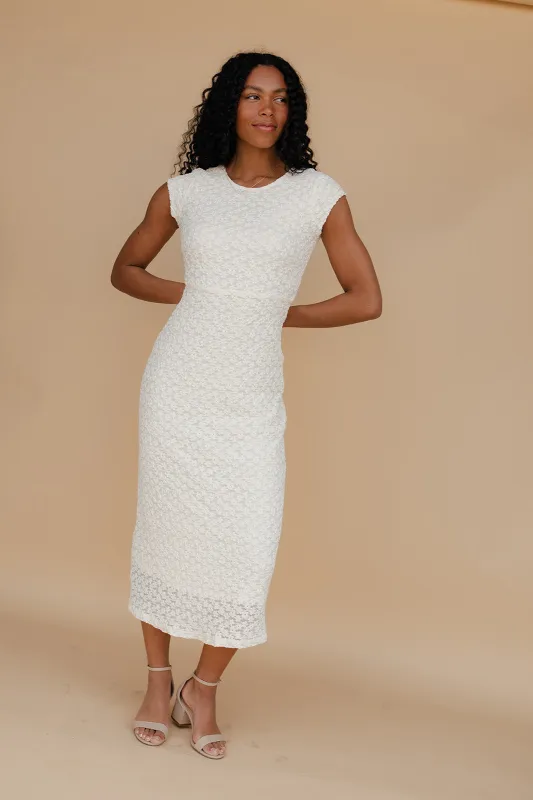Juliet Lace Midi Dress made by Polagram