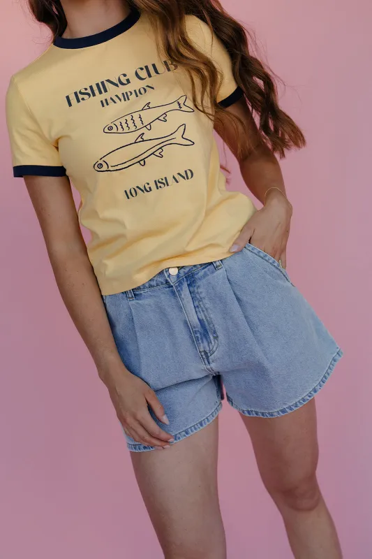 Fishing Club Ringer Tee made by Bailey Rose