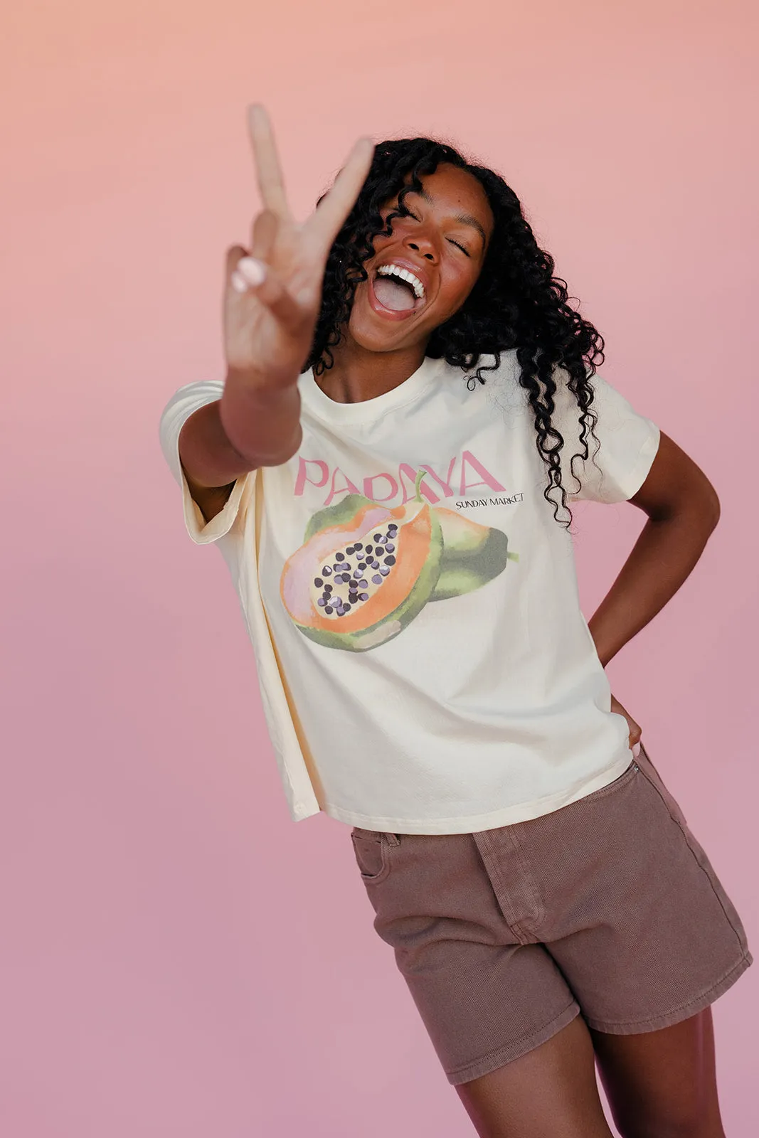 Sun Kissed Papaya Tee sold by Roolee product image thumbnail 2