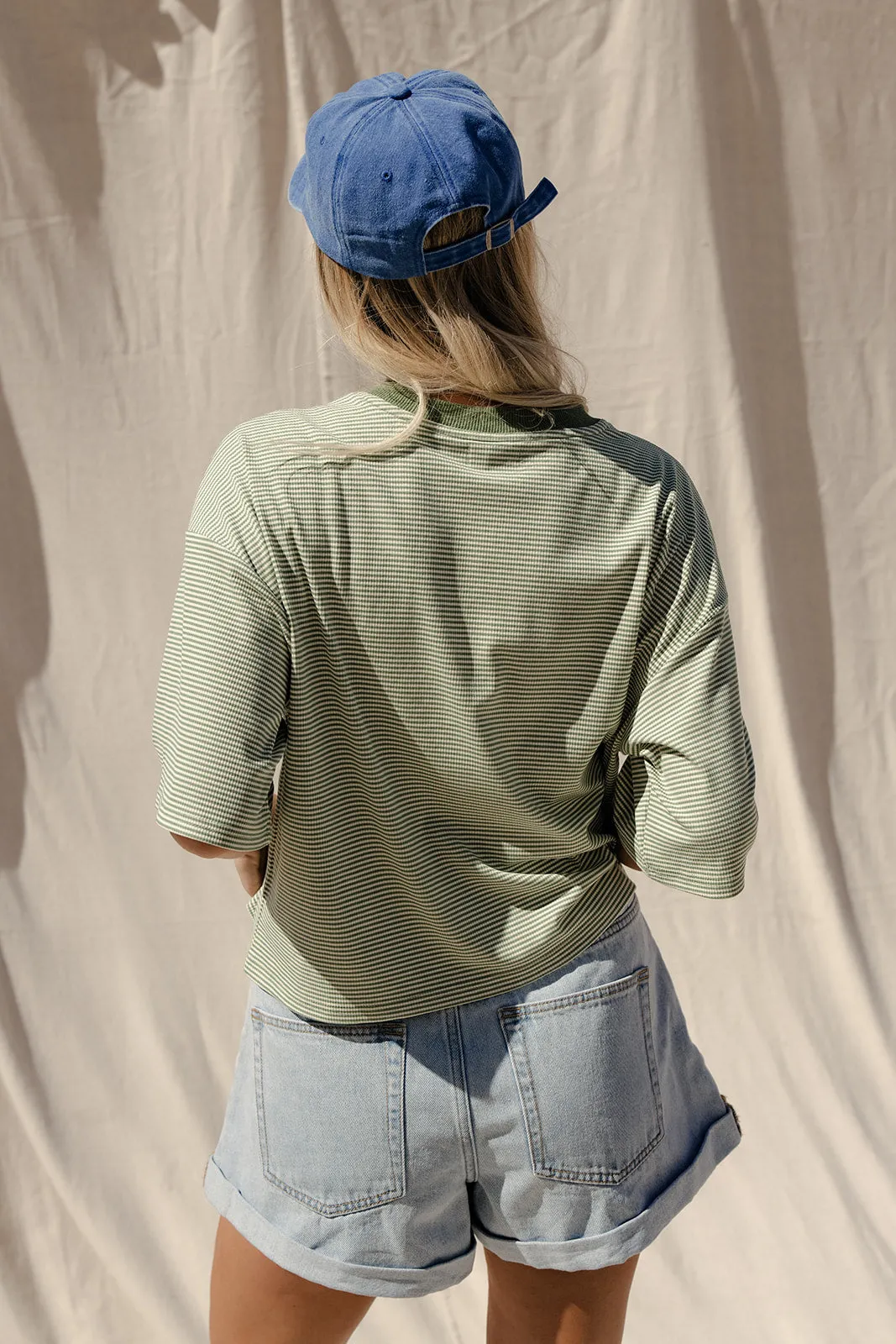 Clover Club Stripe Tee sold by Roolee product image thumbnail 5