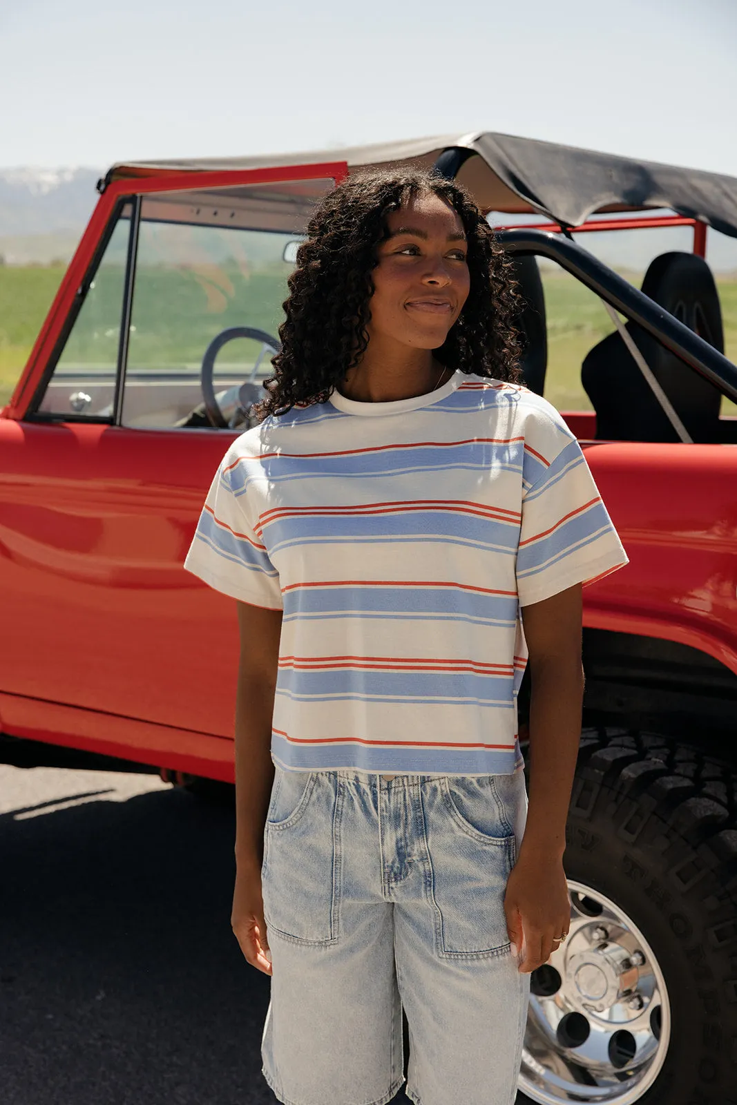 Rocket Pop Stripe Tee sold by Roolee product image thumbnail 3