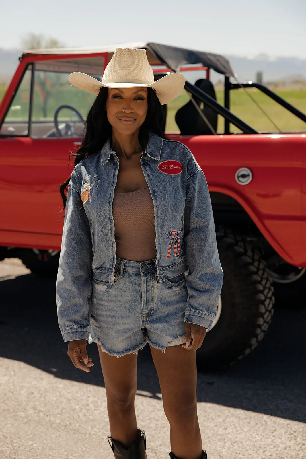All American Denim Jacket sold by Roolee product image thumbnail 3