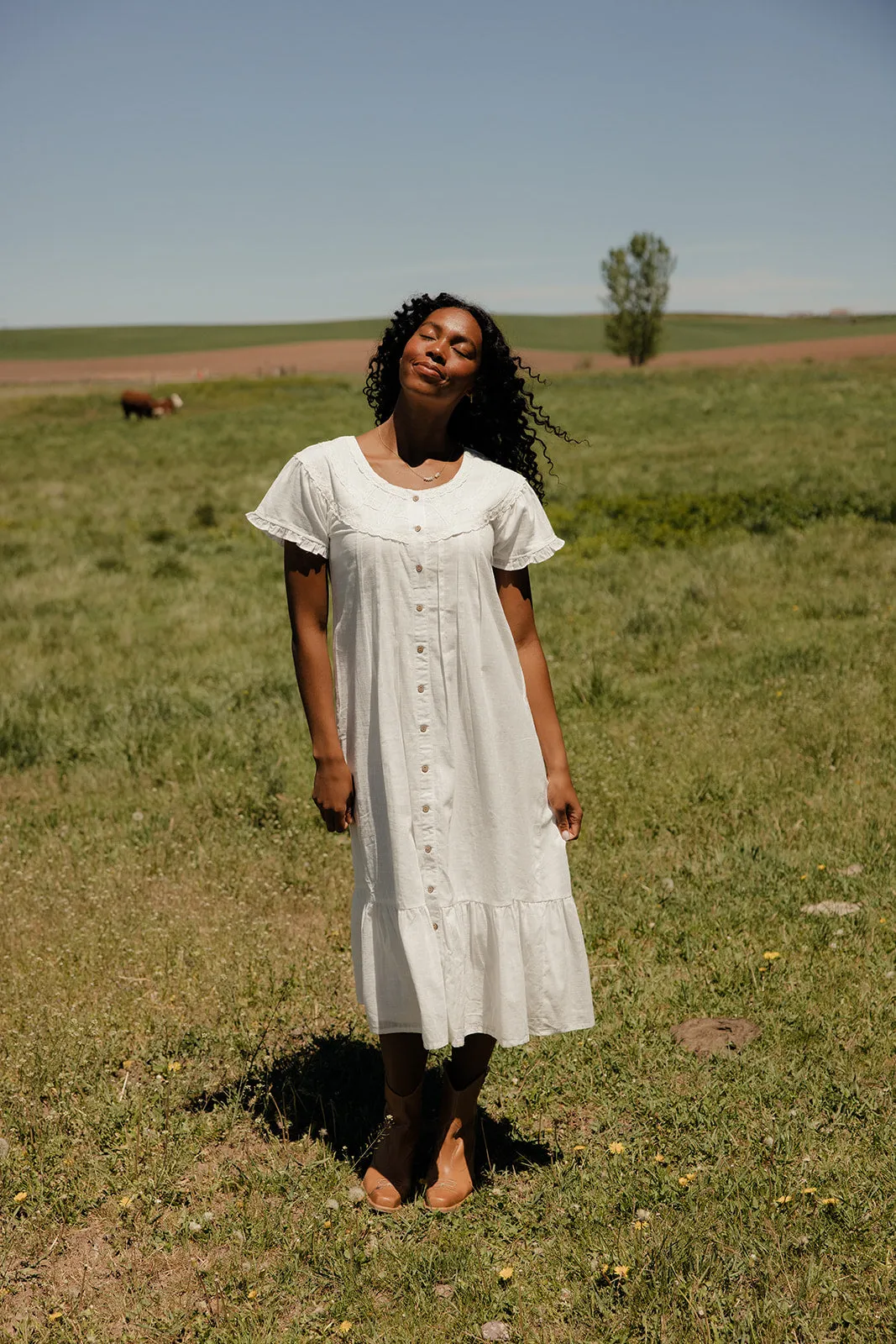 Firefly Button Dress sold by Roolee product image thumbnail 4