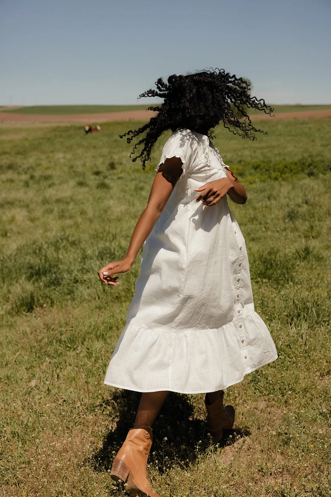 Firefly Button Dress sold by Roolee product image thumbnail 3