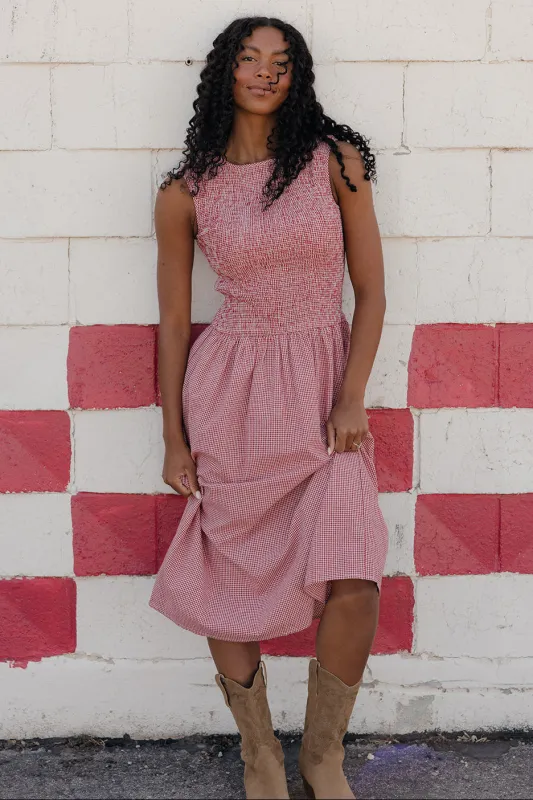 Americana Highway Gingham Dress made by Polagram