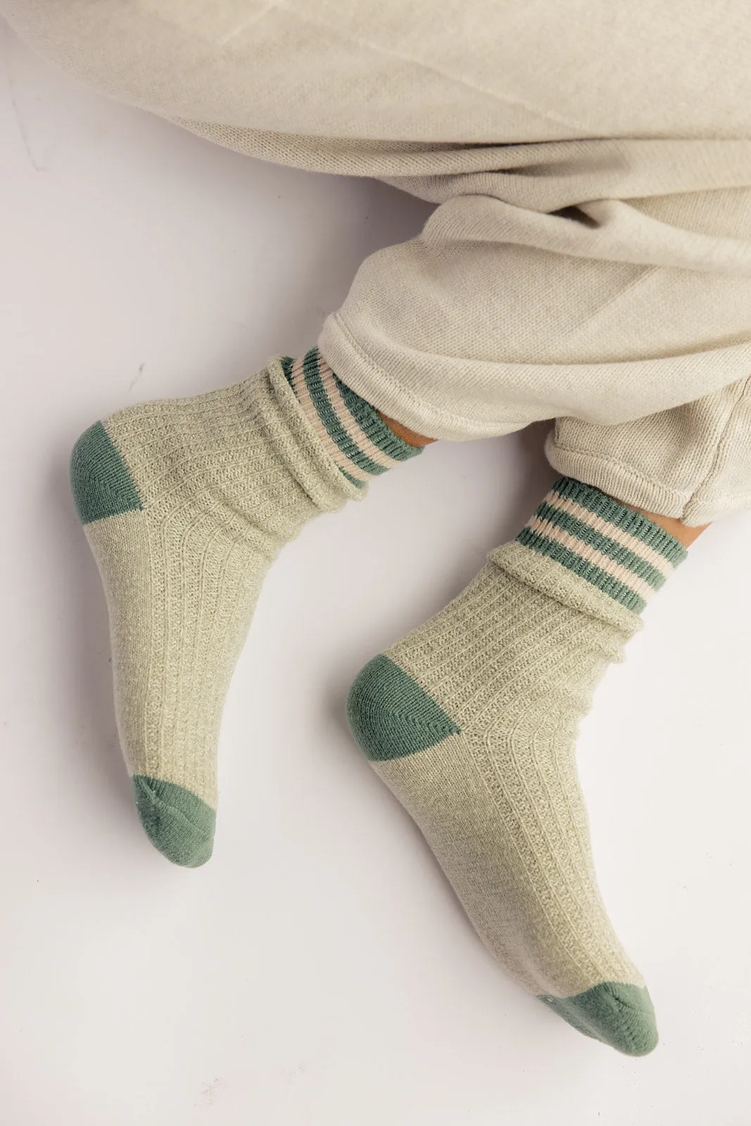 Free People Jackson Cozy Stripe Socks sold by Roolee