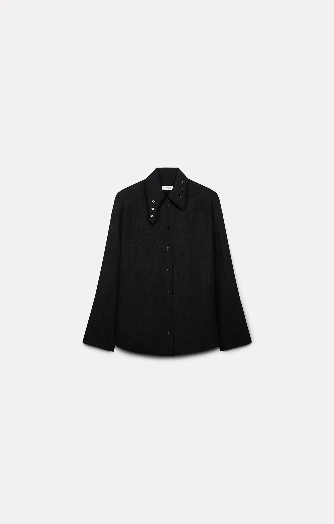 CHEMISE ALLY EN SATIN D'ACÉTATE CHARBON sold by Roseanna product image thumbnail 3