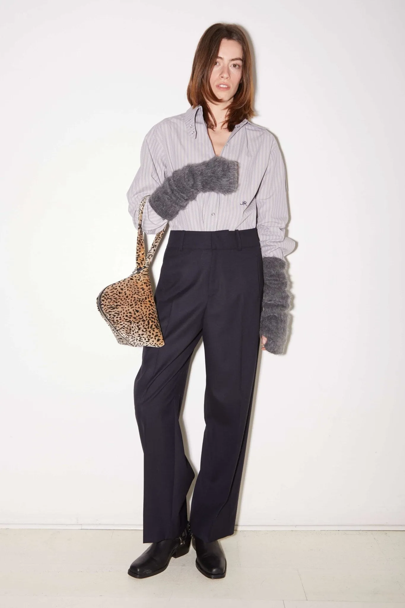 PANTALON LOU EN LAINE NAVY sold by Roseanna product image thumbnail 2