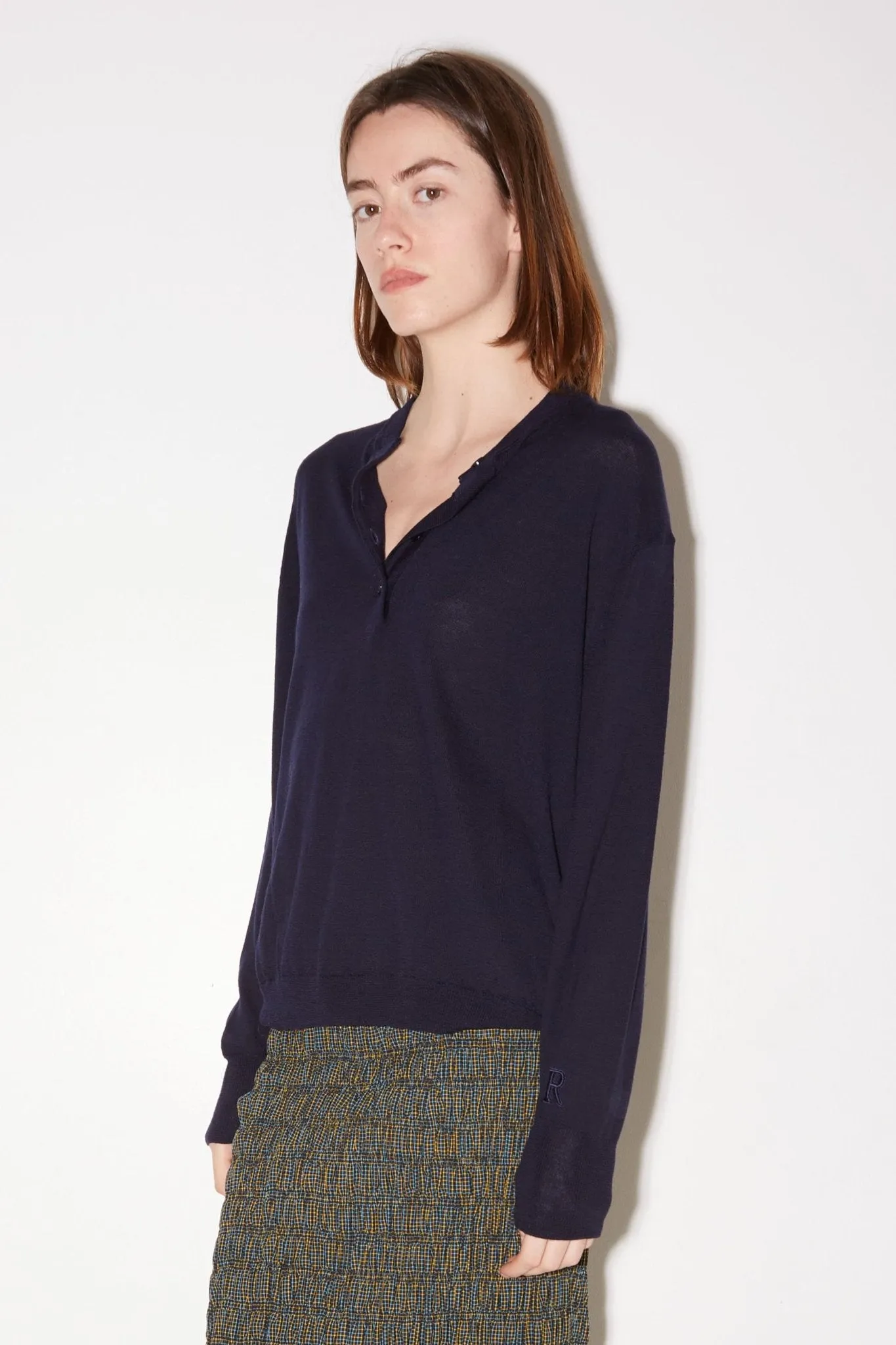 PULL POLO ELLA EN LAINE MÉRINOS NAVY sold by Roseanna product image thumbnail 2
