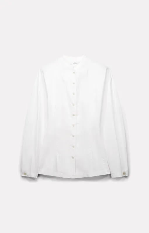 CHEMISE CINTRÉE CHARLENE EN POPELINE BLANC made by Roseanna