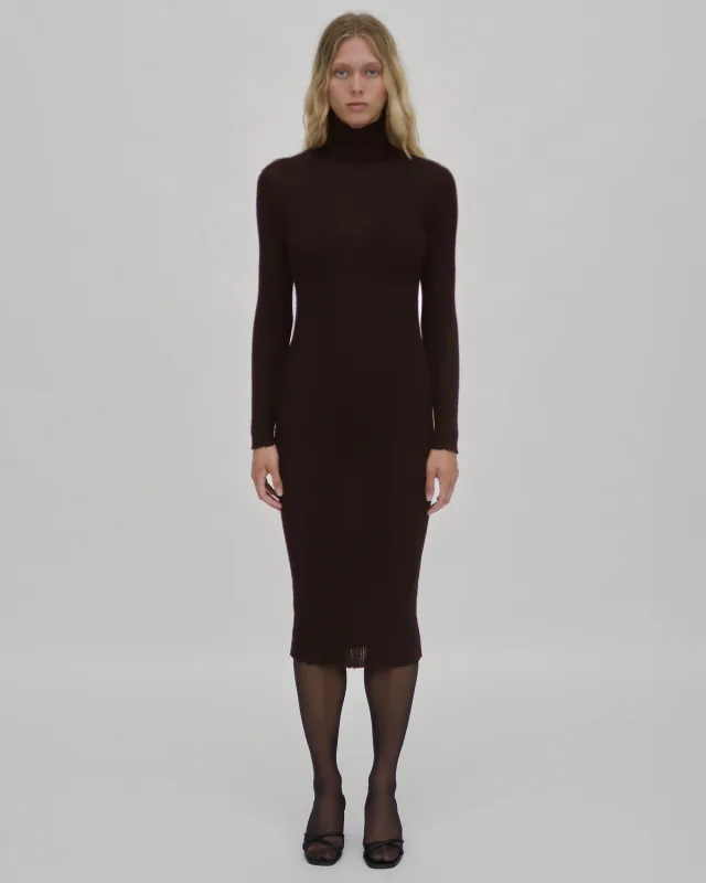 PLISSE TURTLENECK DRESS sold by Rosetta Getty