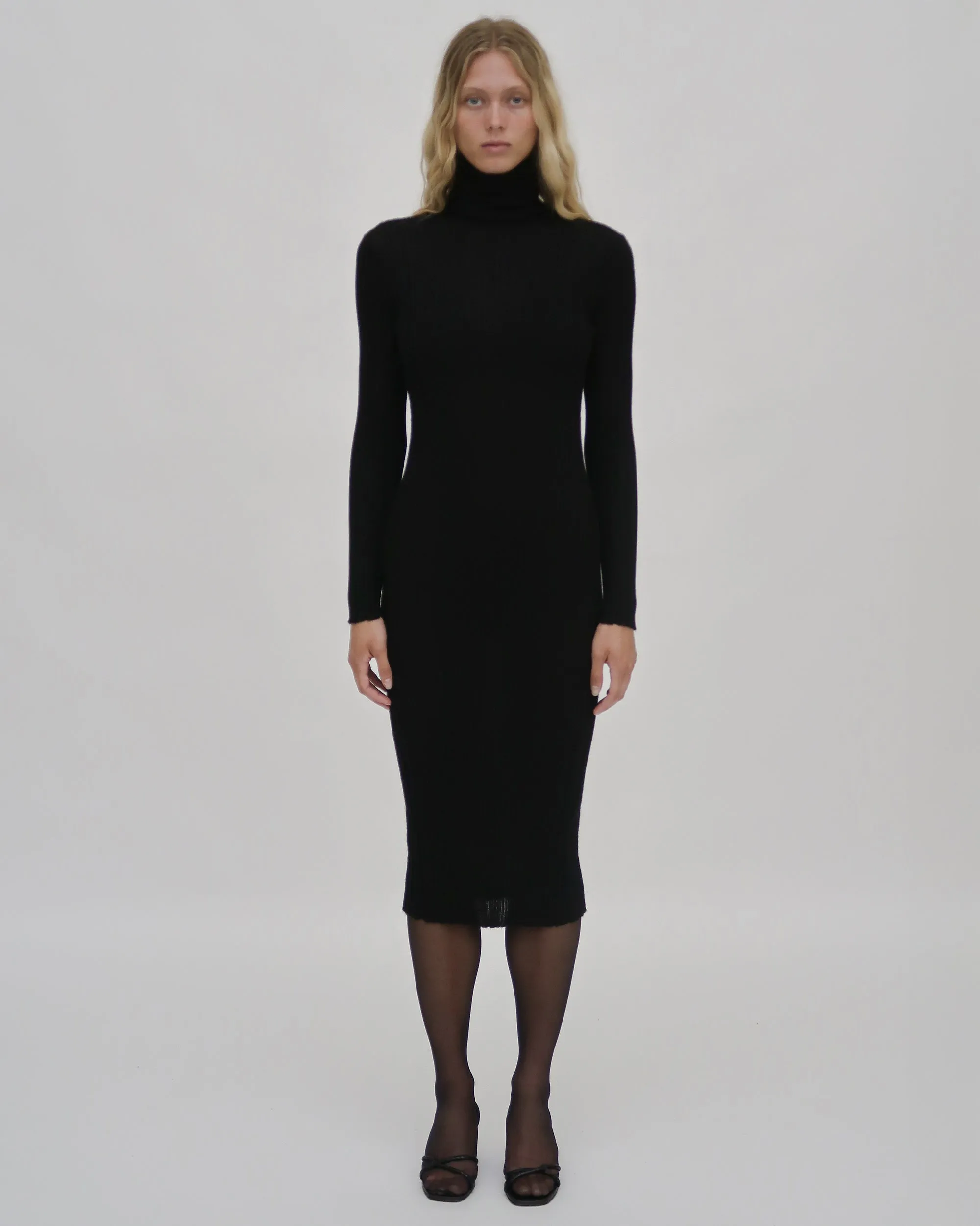 PLISSE TURTLENECK DRESS sold by Rosetta Getty