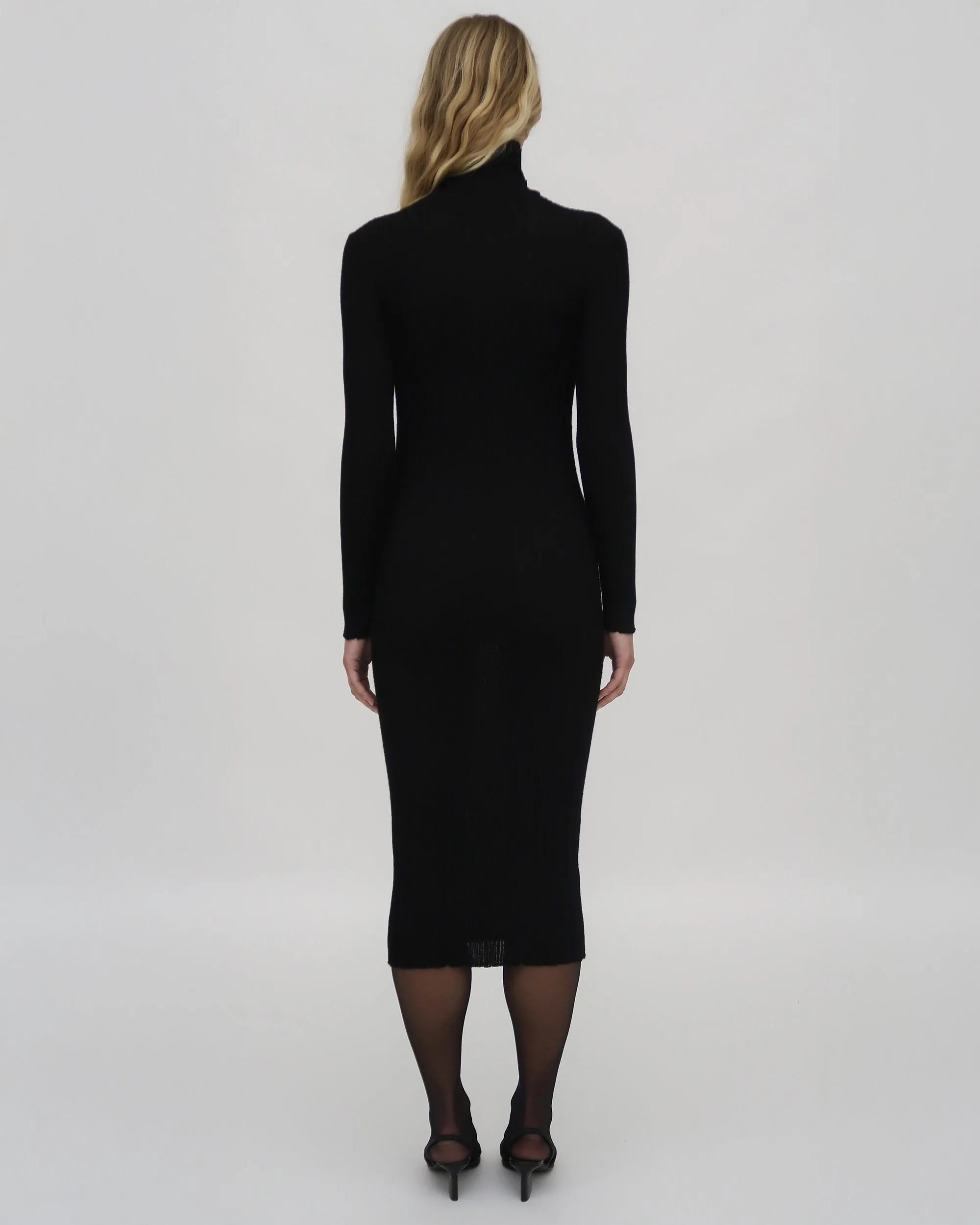 PLISSE TURTLENECK DRESS sold by Rosetta Getty product image thumbnail 4