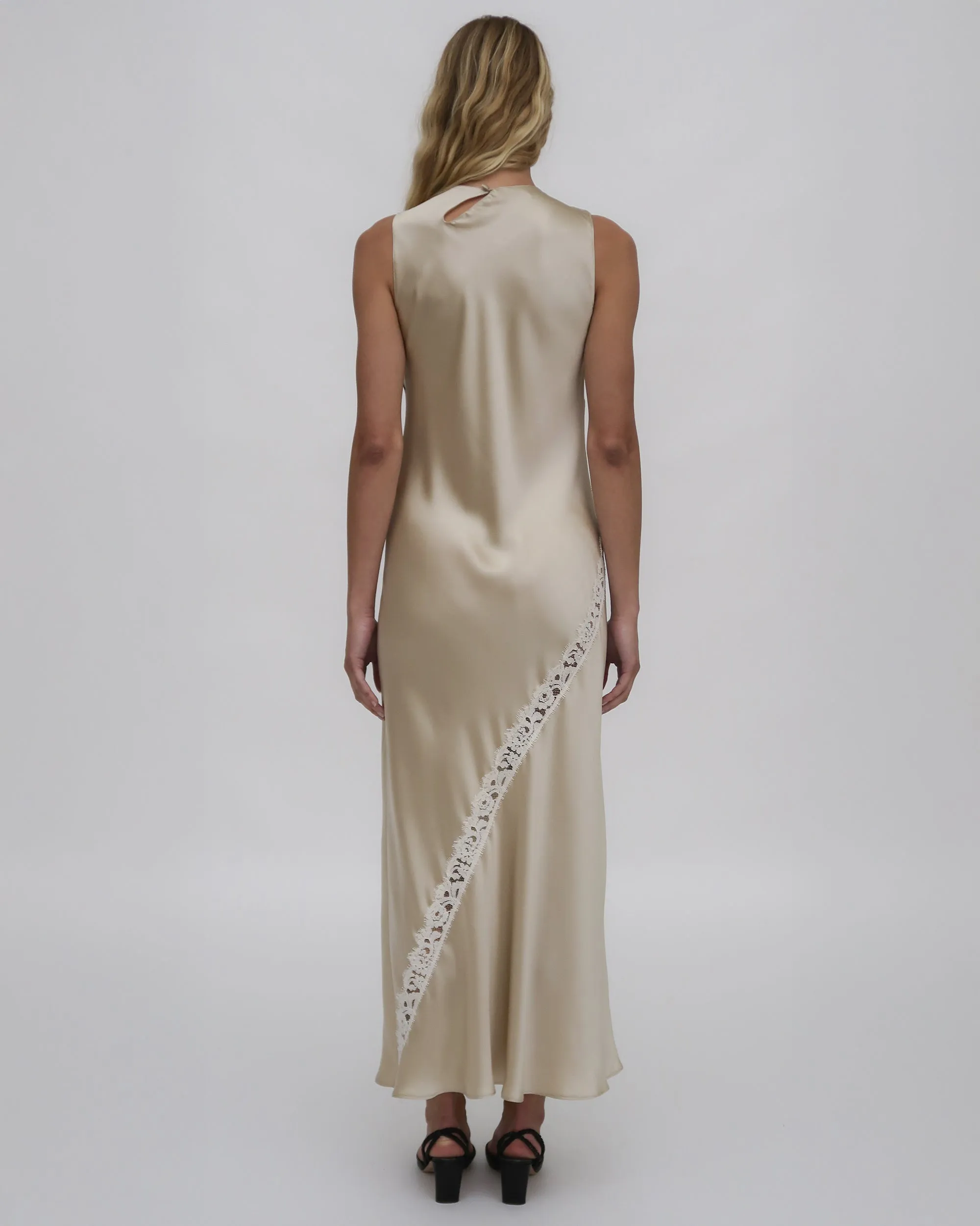 BIAS LACE PANEL DRESS sold by Rosetta Getty product image thumbnail 4