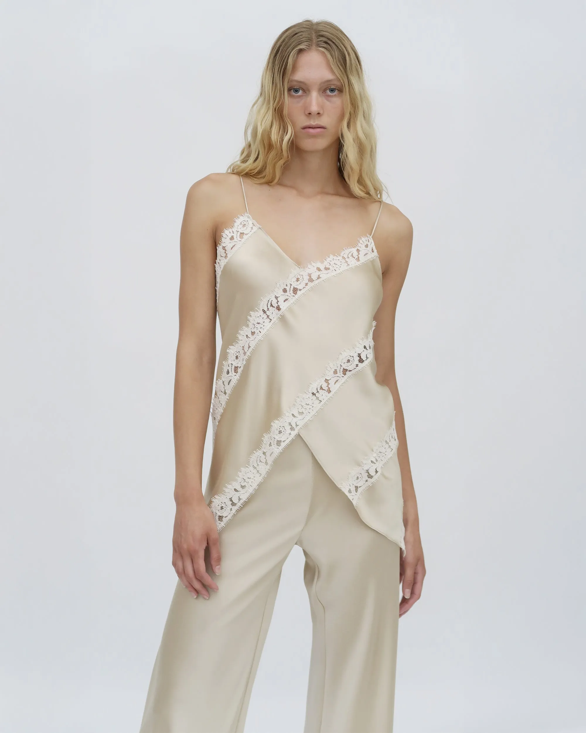 BIAS LACE PANEL CAMISOLE sold by Rosetta Getty product image thumbnail 3