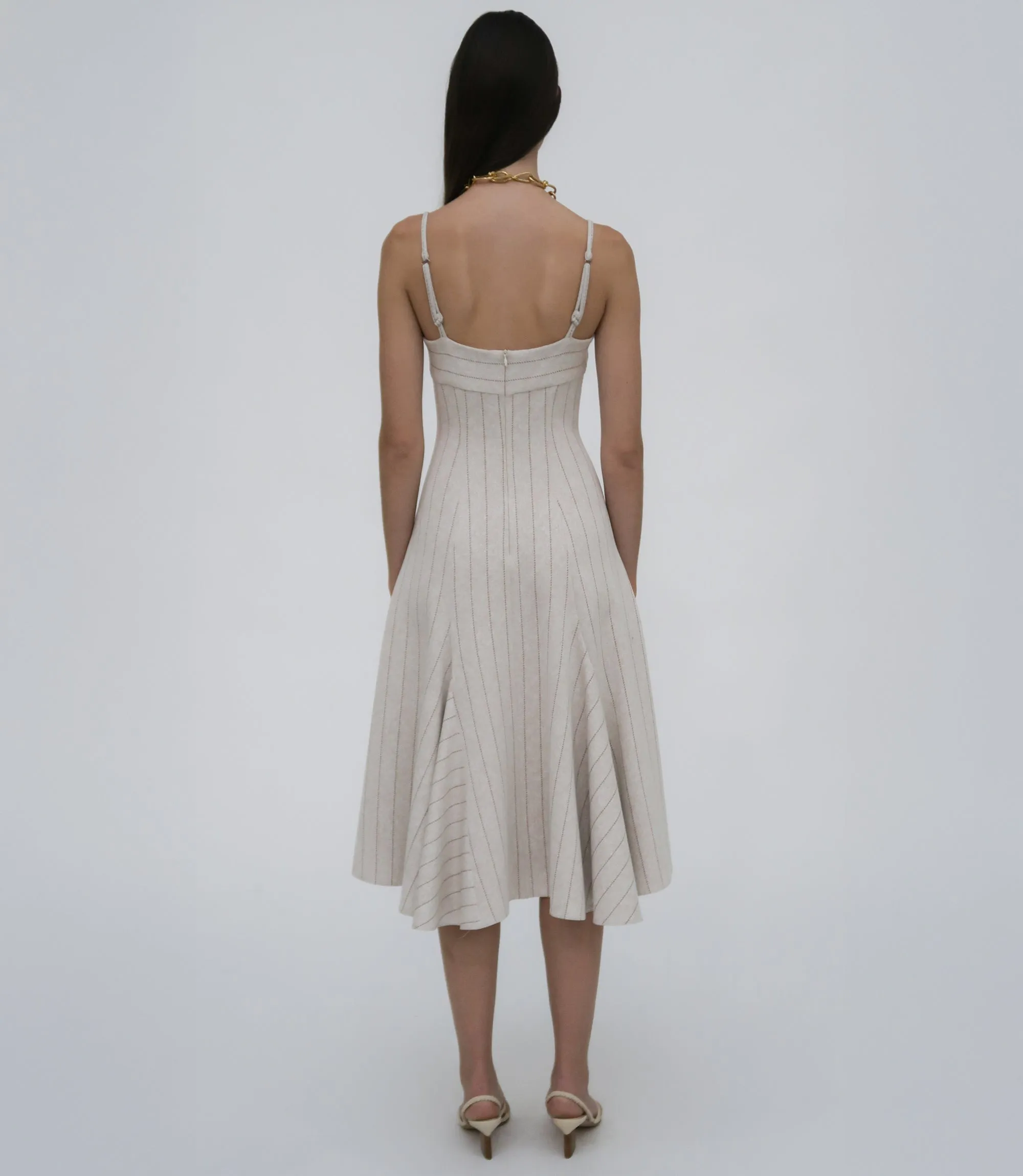 FITTED GODET DRESS sold by Rosetta Getty product image thumbnail 4