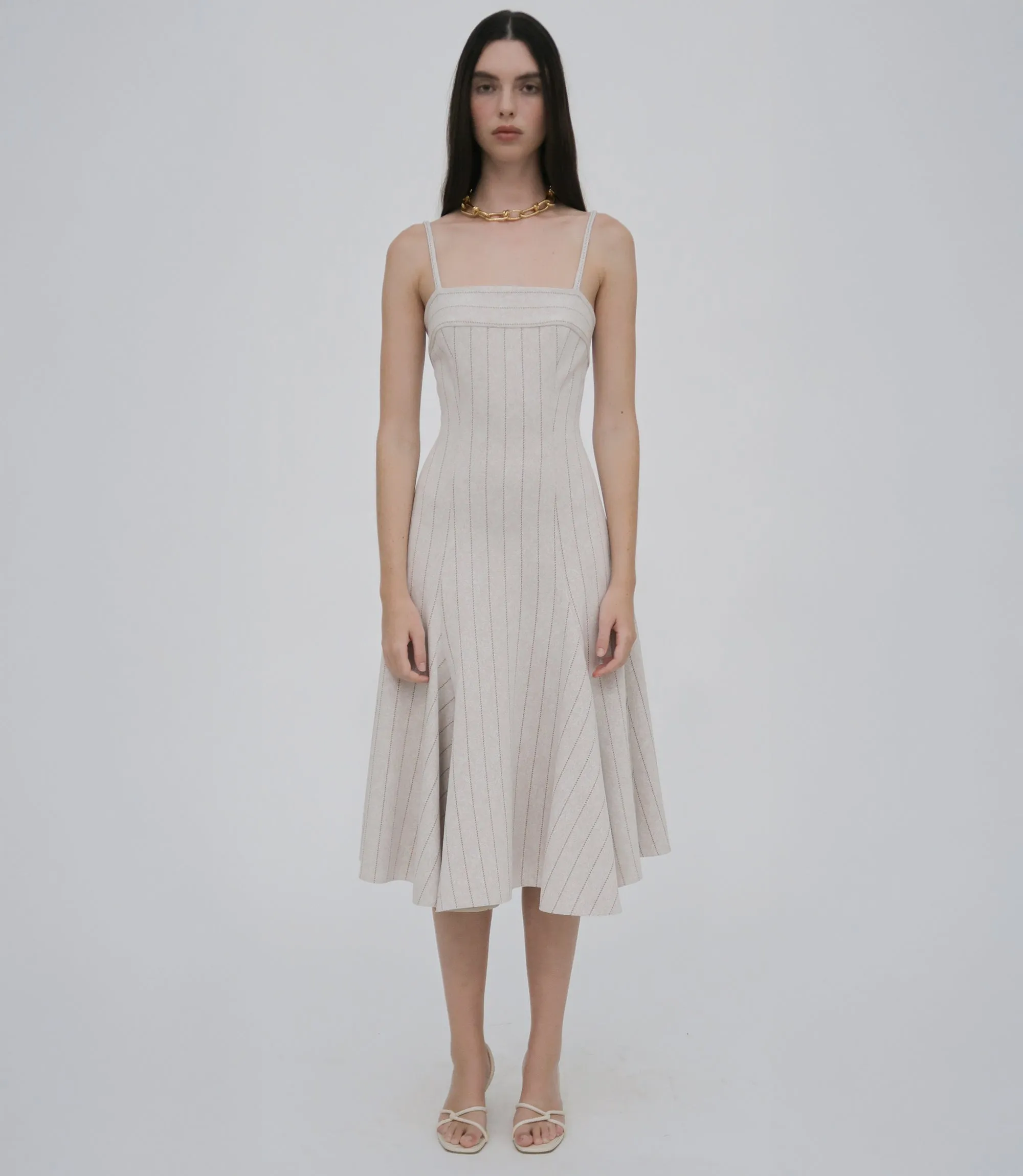 FITTED GODET DRESS sold by Rosetta Getty product image thumbnail 2