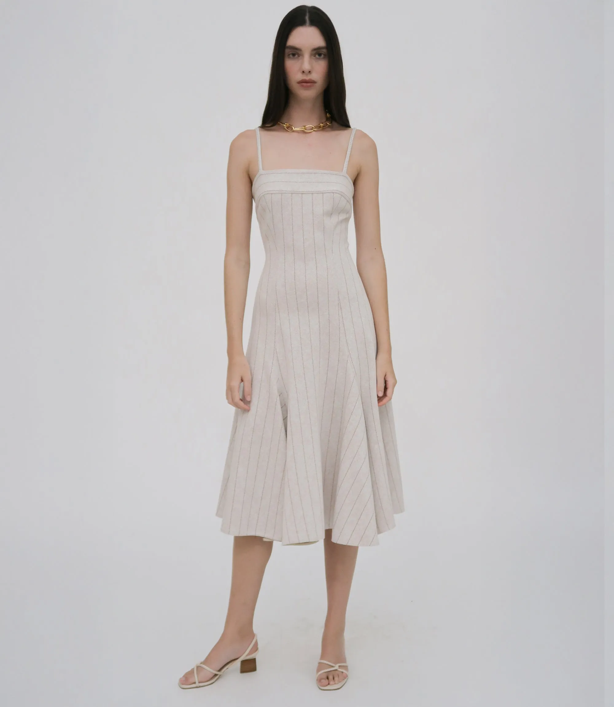 FITTED GODET DRESS sold by Rosetta Getty