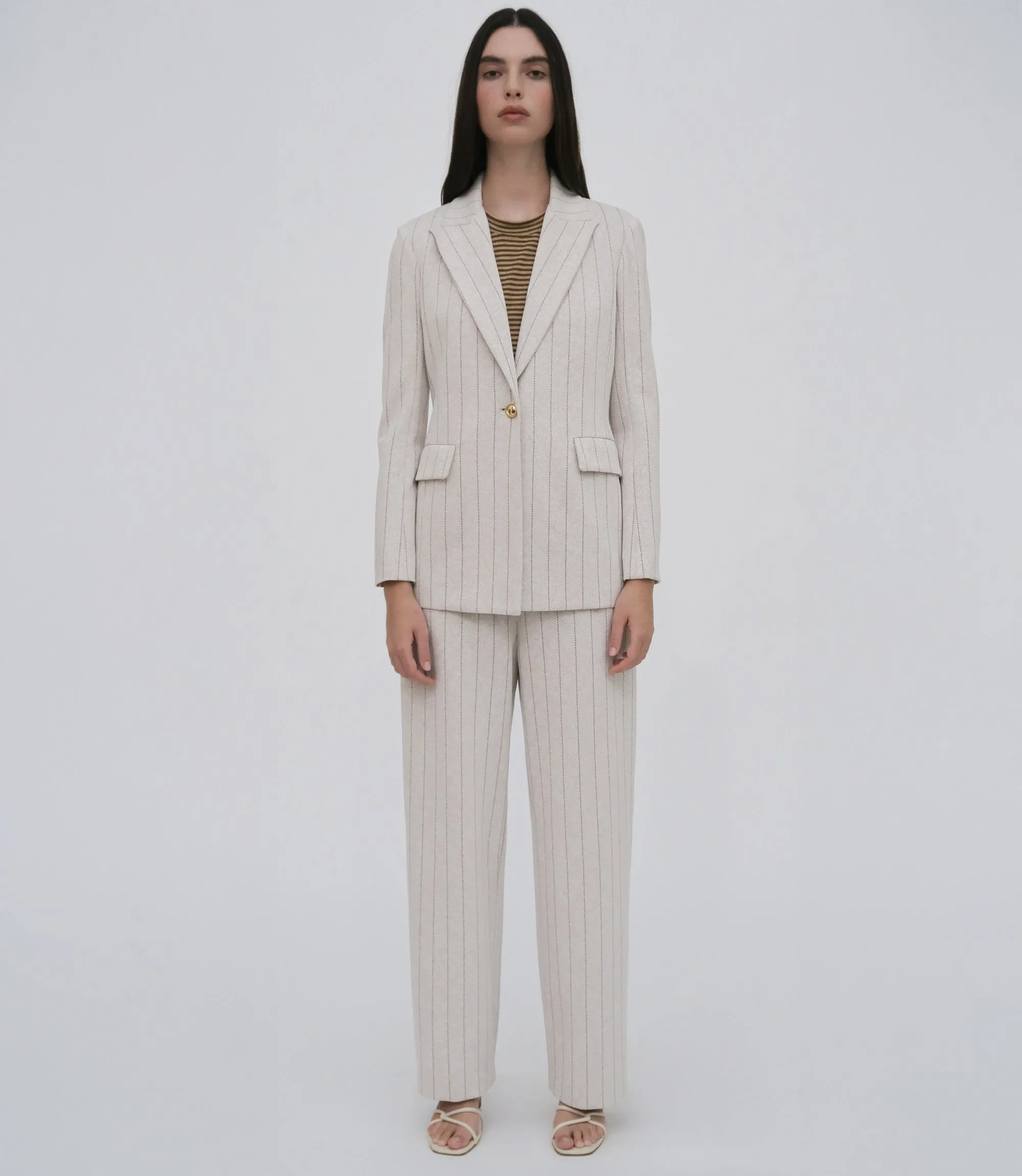 PEAK LAPEL JACKET - PINSTRIPE sold by Rosetta Getty product image thumbnail 2