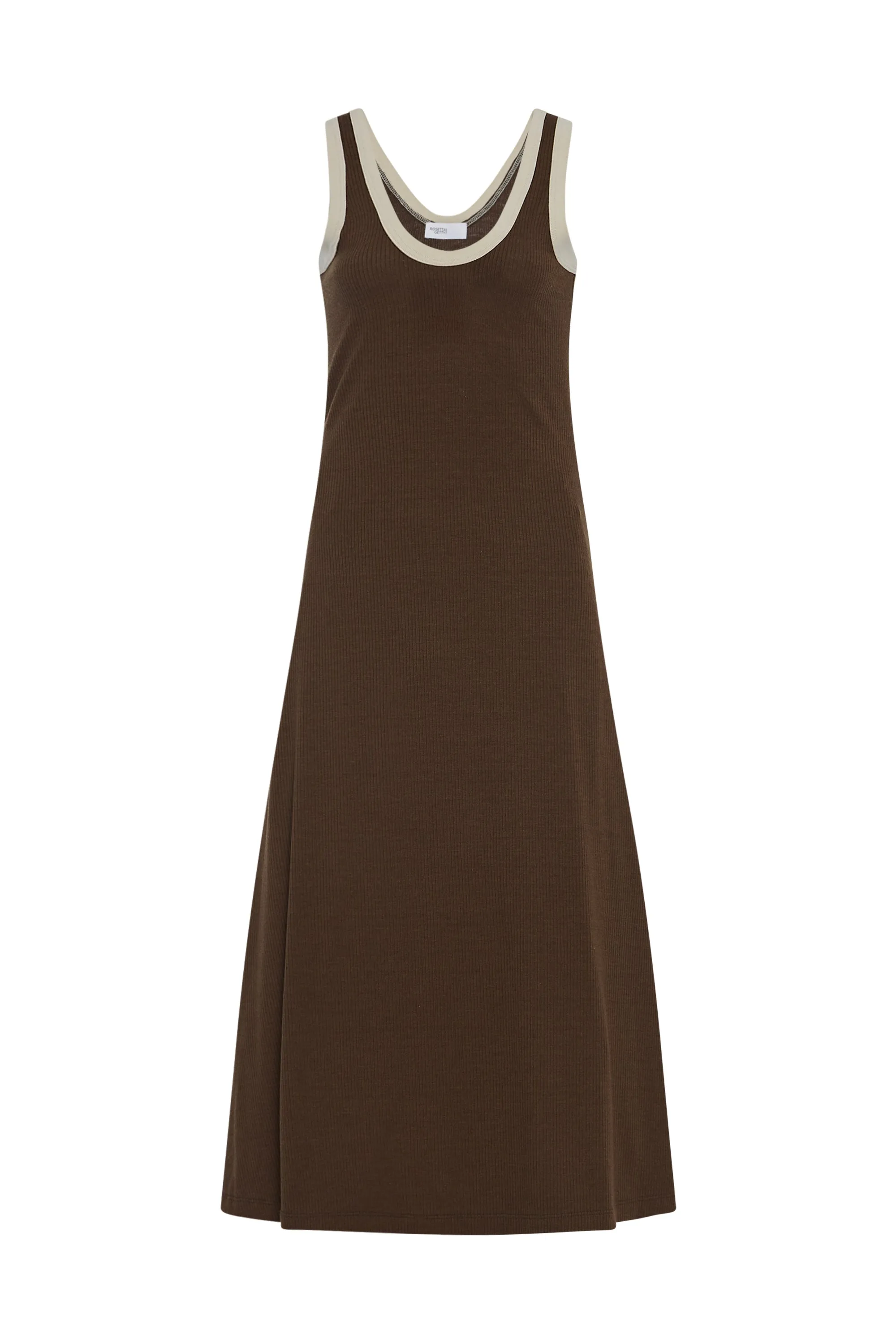 CONTRAST RIB TANK DRESS sold by Rosetta Getty product image thumbnail 5