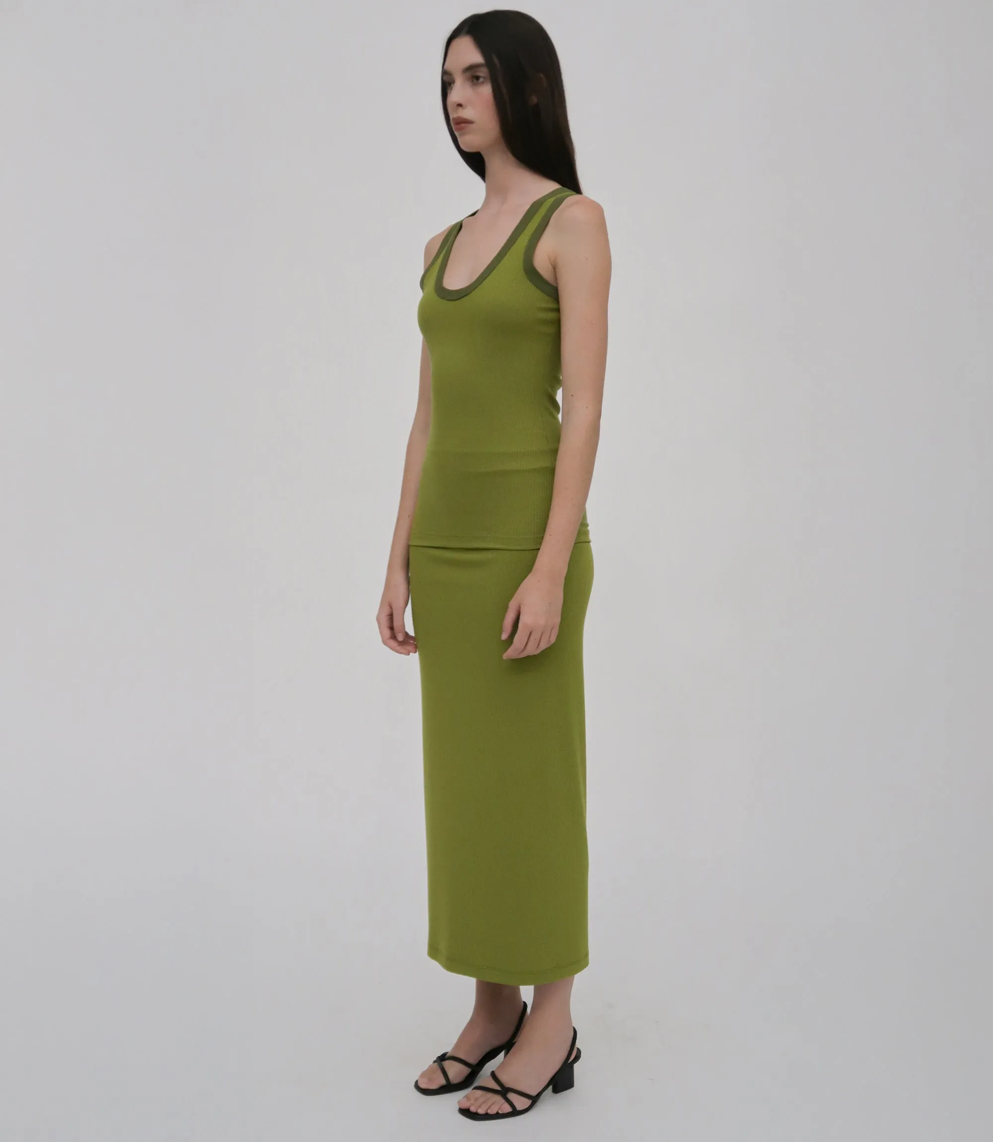 CONTRAST RIB T-TANK sold by Rosetta Getty product image thumbnail 2