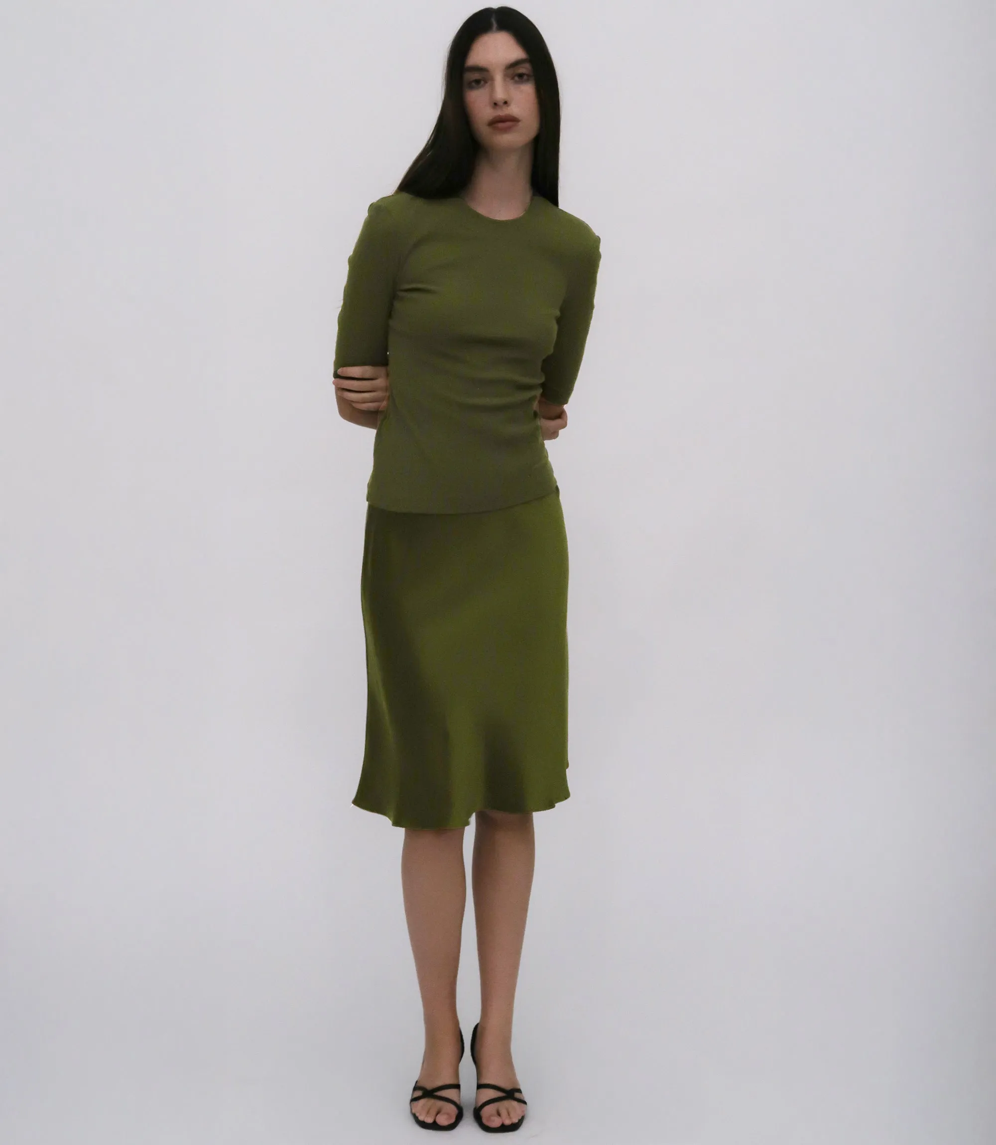 CROPPED SLEEVE T-SHIRT sold by Rosetta Getty