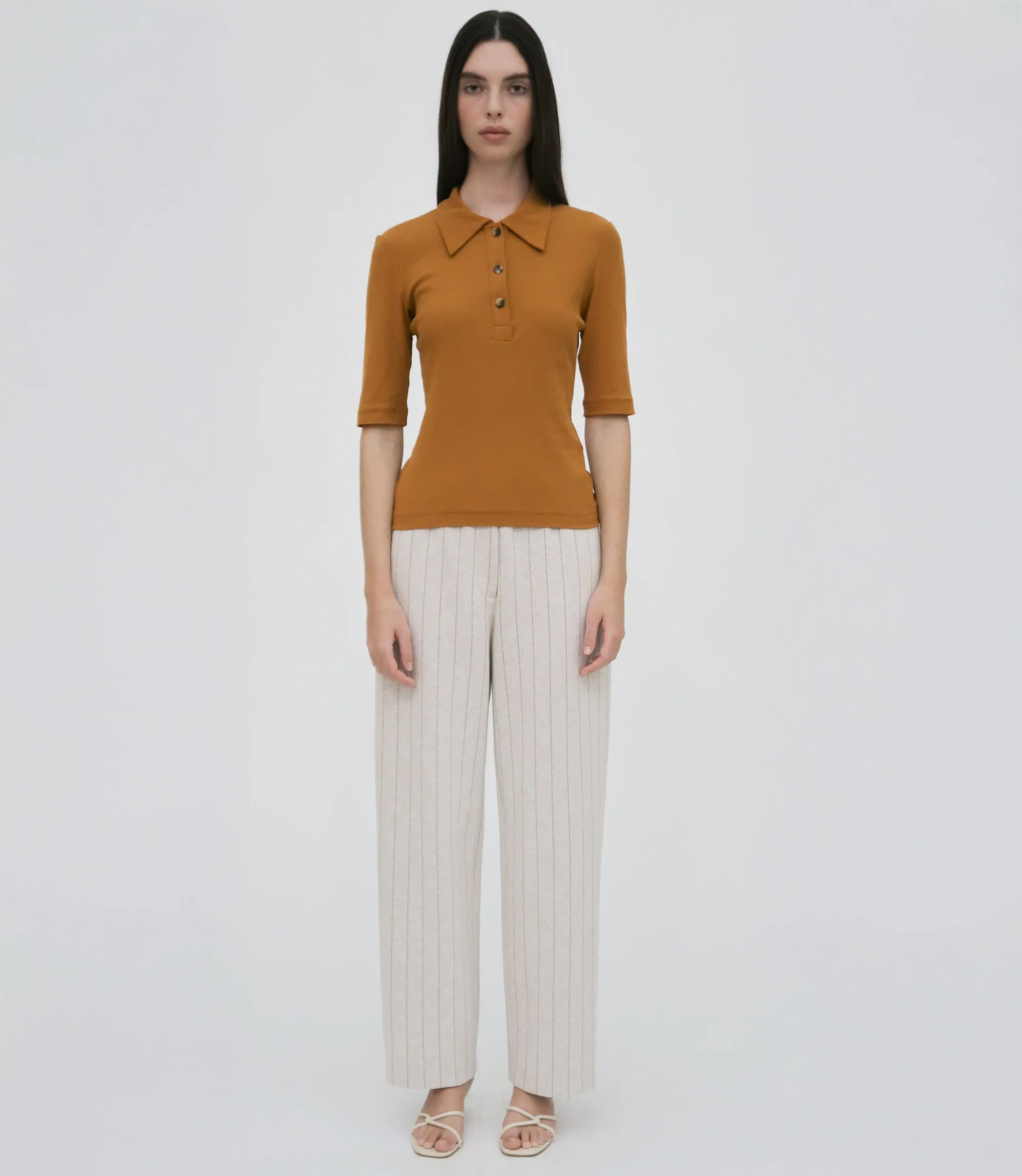 RELAXED PULL-ON PANT - PINSTRIPE sold by Rosetta Getty product image thumbnail 2
