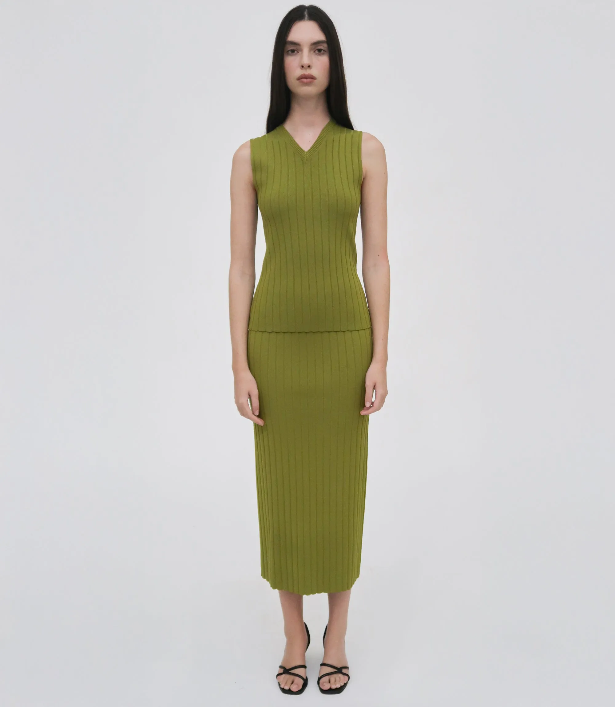 Rib midi skirt sold by Rosetta Getty product image thumbnail 2