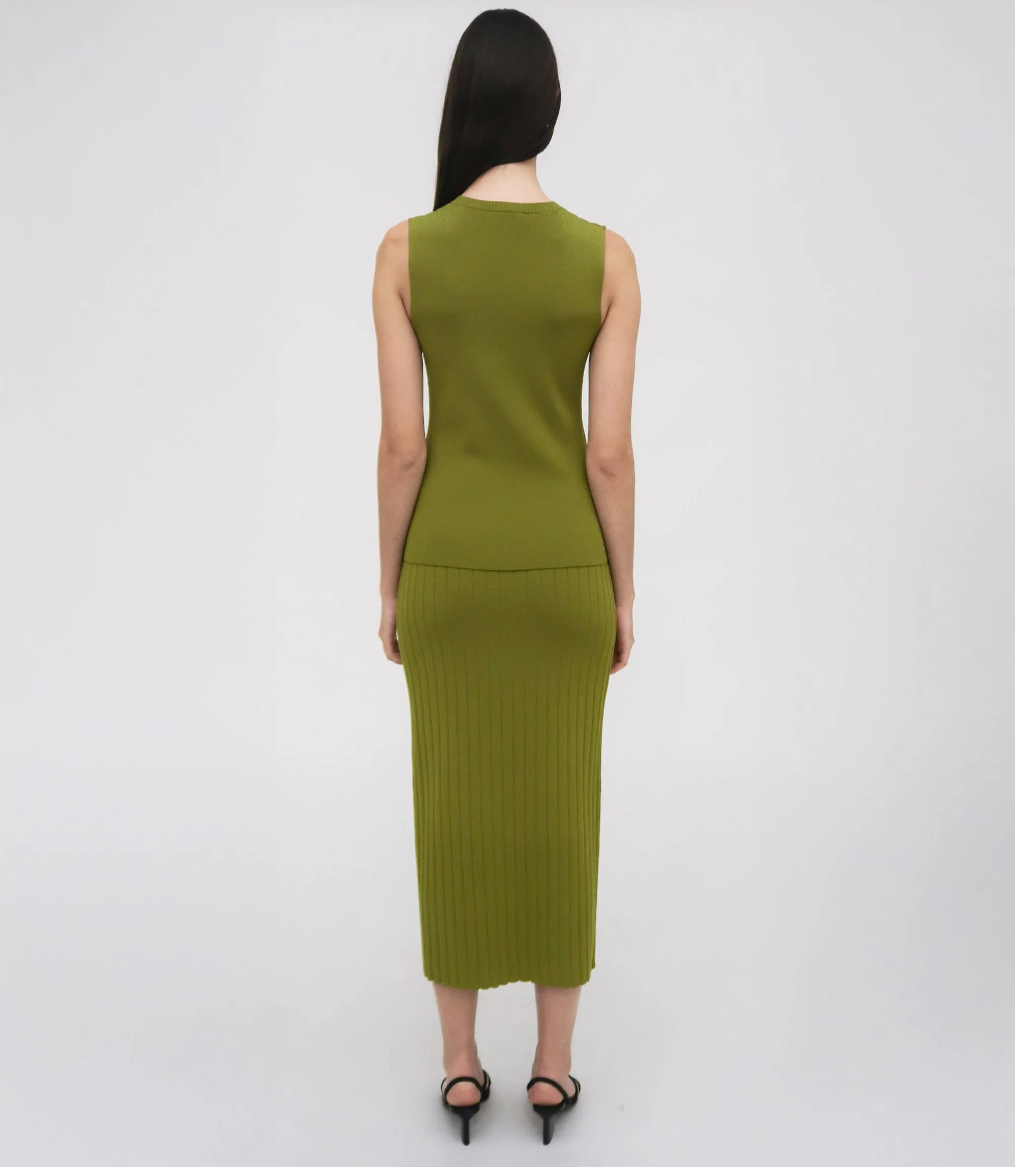 Rib midi skirt sold by Rosetta Getty product image thumbnail 4