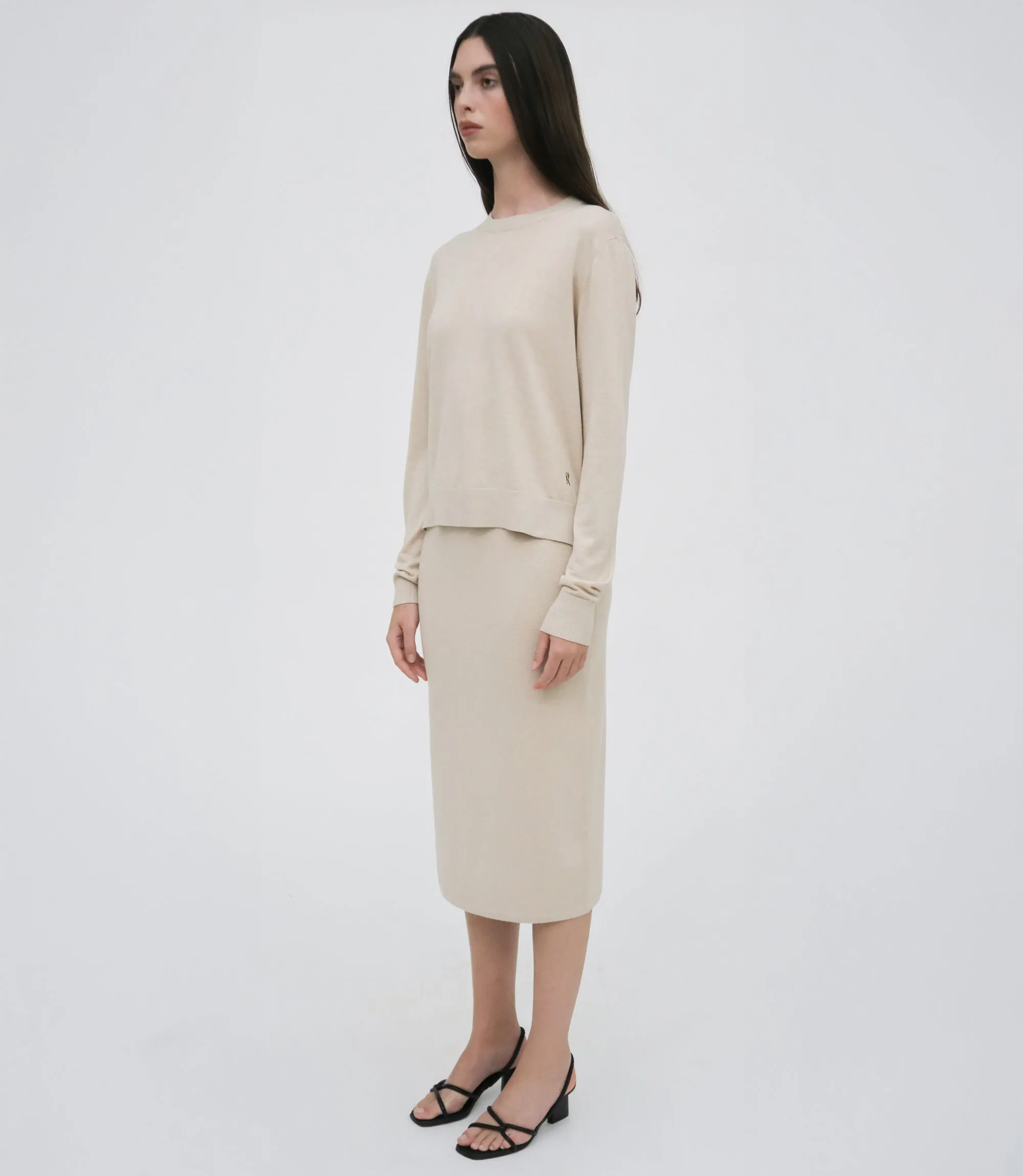 RELAXED CREWNECK SWEATER sold by Rosetta Getty product image thumbnail 4