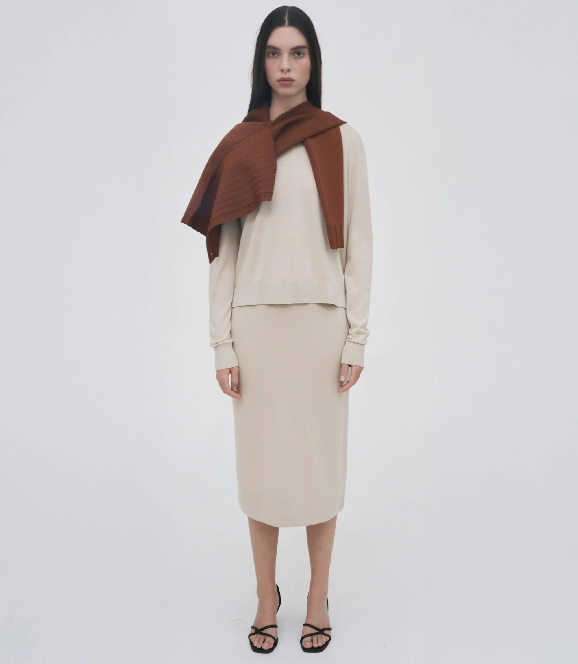 RELAXED CREWNECK SWEATER sold by Rosetta Getty