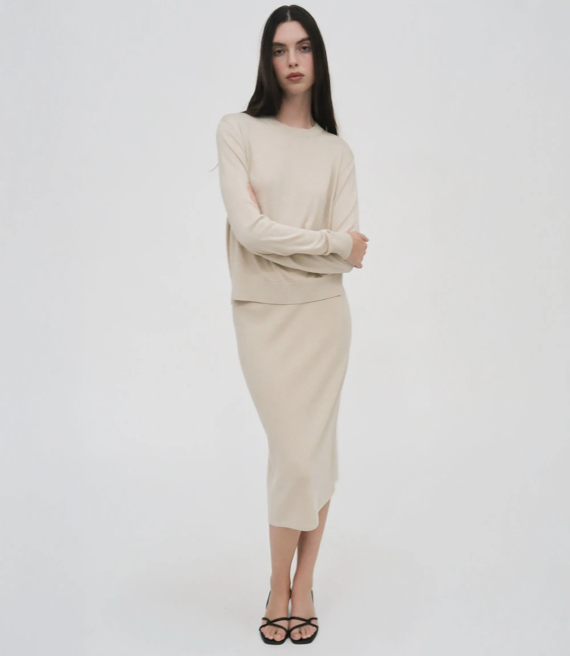 RELAXED CREWNECK SWEATER sold by Rosetta Getty product image thumbnail 2
