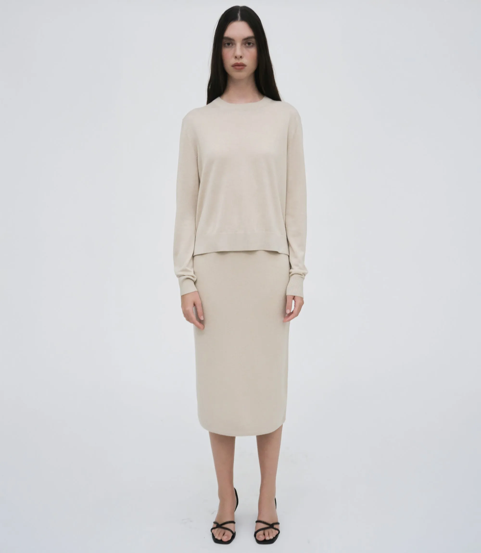 RELAXED CREWNECK SWEATER sold by Rosetta Getty product image thumbnail 3