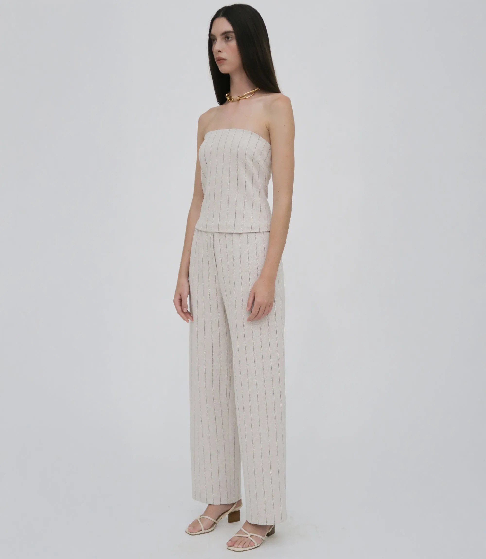 STRAPLESS BANDEAU - PINSTRIPE sold by Rosetta Getty product image thumbnail 3