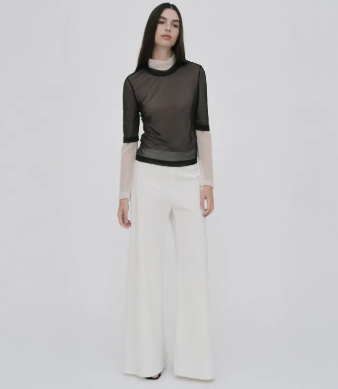 BIAS CUT WIDE LEG PANT made by Rosetta Getty