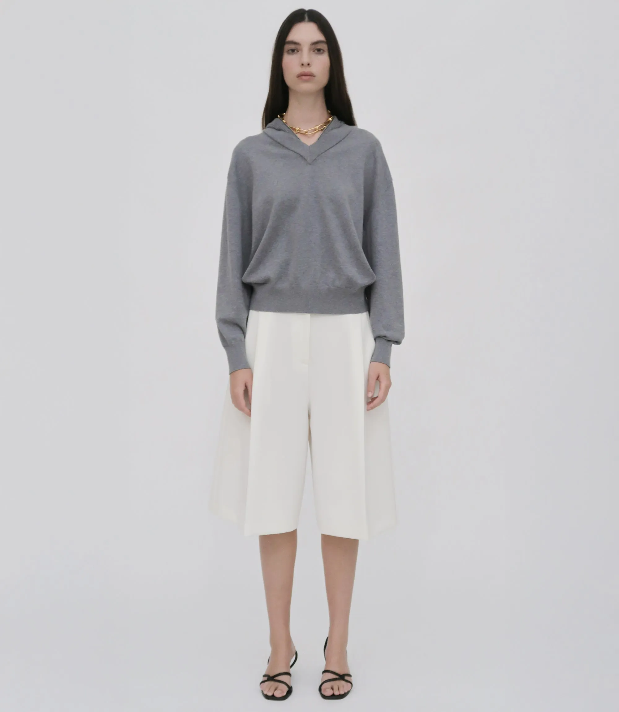 WIDE PLEAT FRONT SHORTS - TECH CADY sold by Rosetta Getty product image thumbnail 2