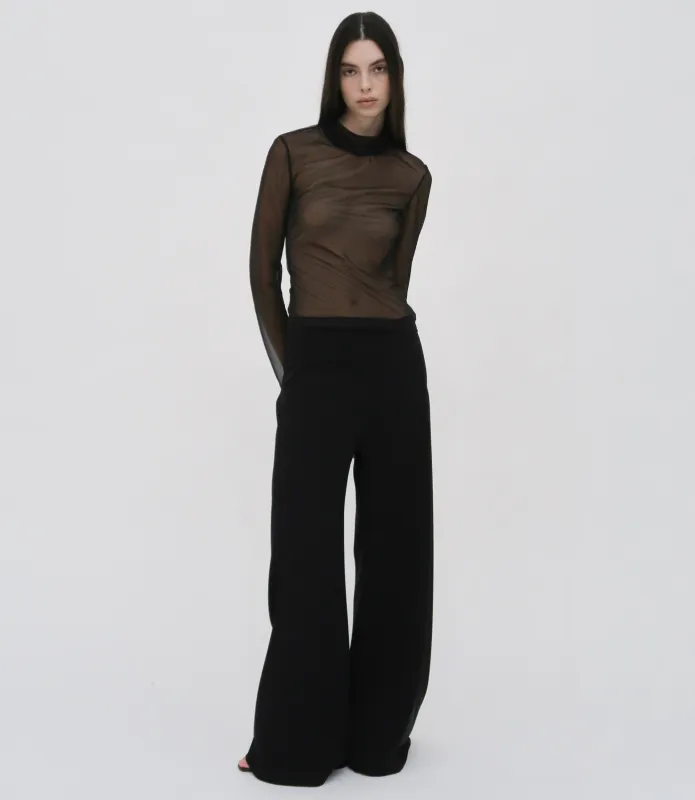 TURTLENECK T-SHIRT - SHEER made by Rosetta Getty