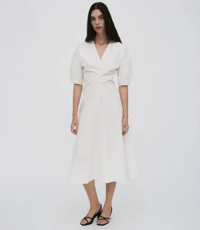 TORQUED SHORT SLEEVE DRESS sold by Rosetta Getty