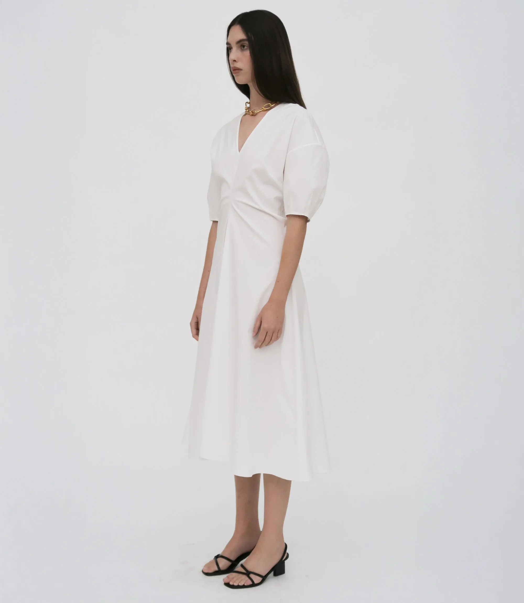TORQUED SHORT SLEEVE DRESS sold by Rosetta Getty product image thumbnail 3
