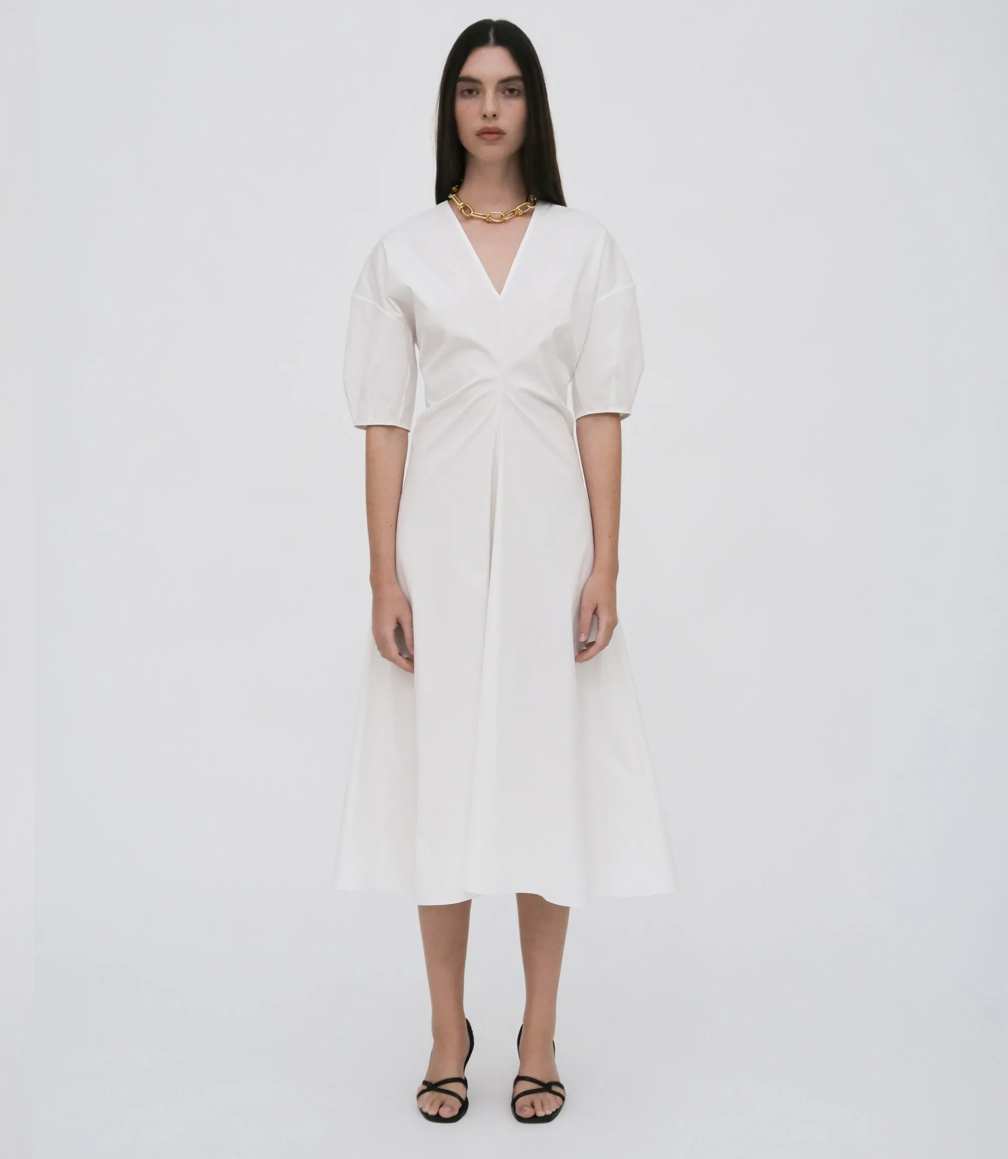 TORQUED SHORT SLEEVE DRESS sold by Rosetta Getty product image thumbnail 2