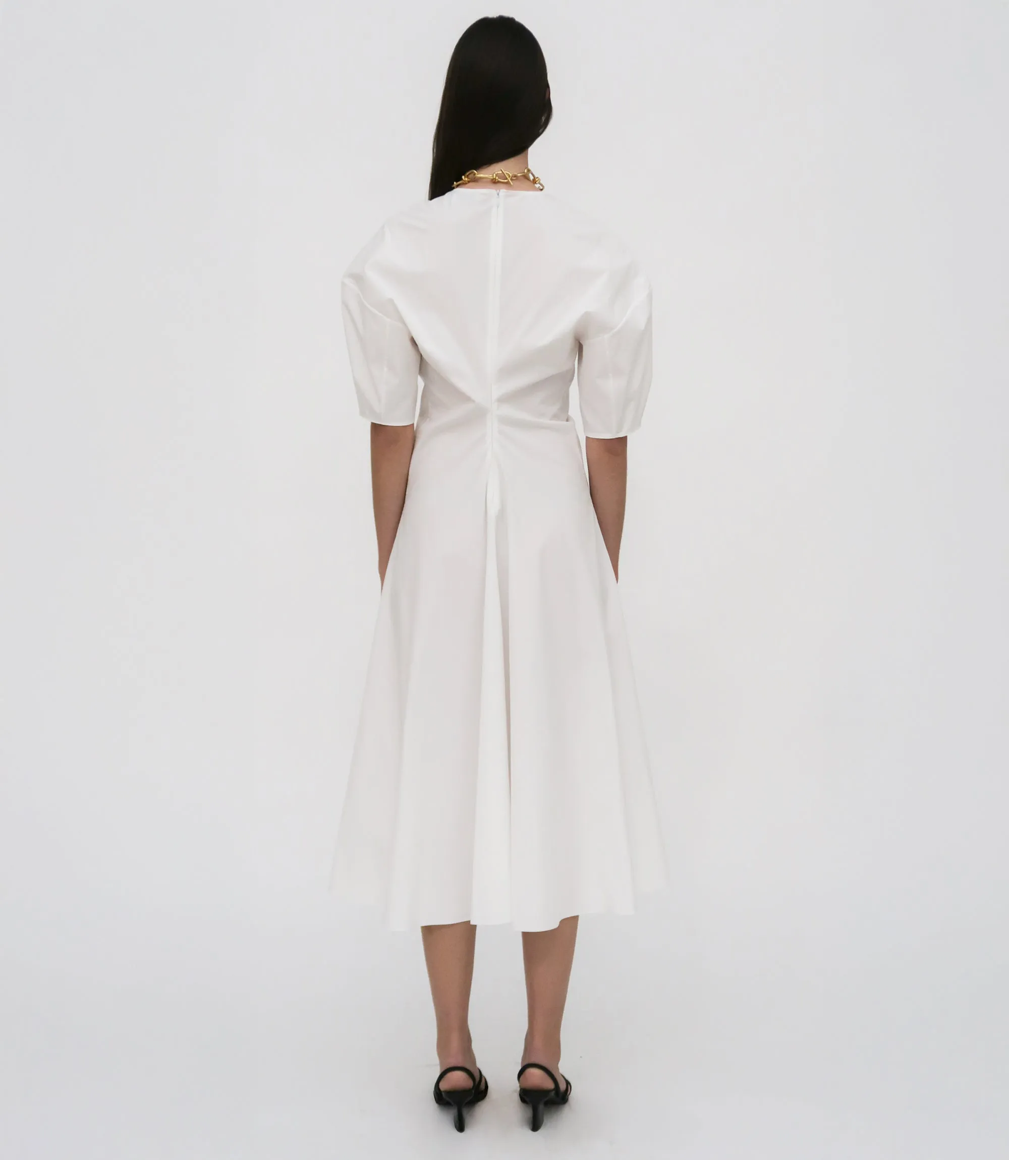 TORQUED SHORT SLEEVE DRESS sold by Rosetta Getty product image thumbnail 4