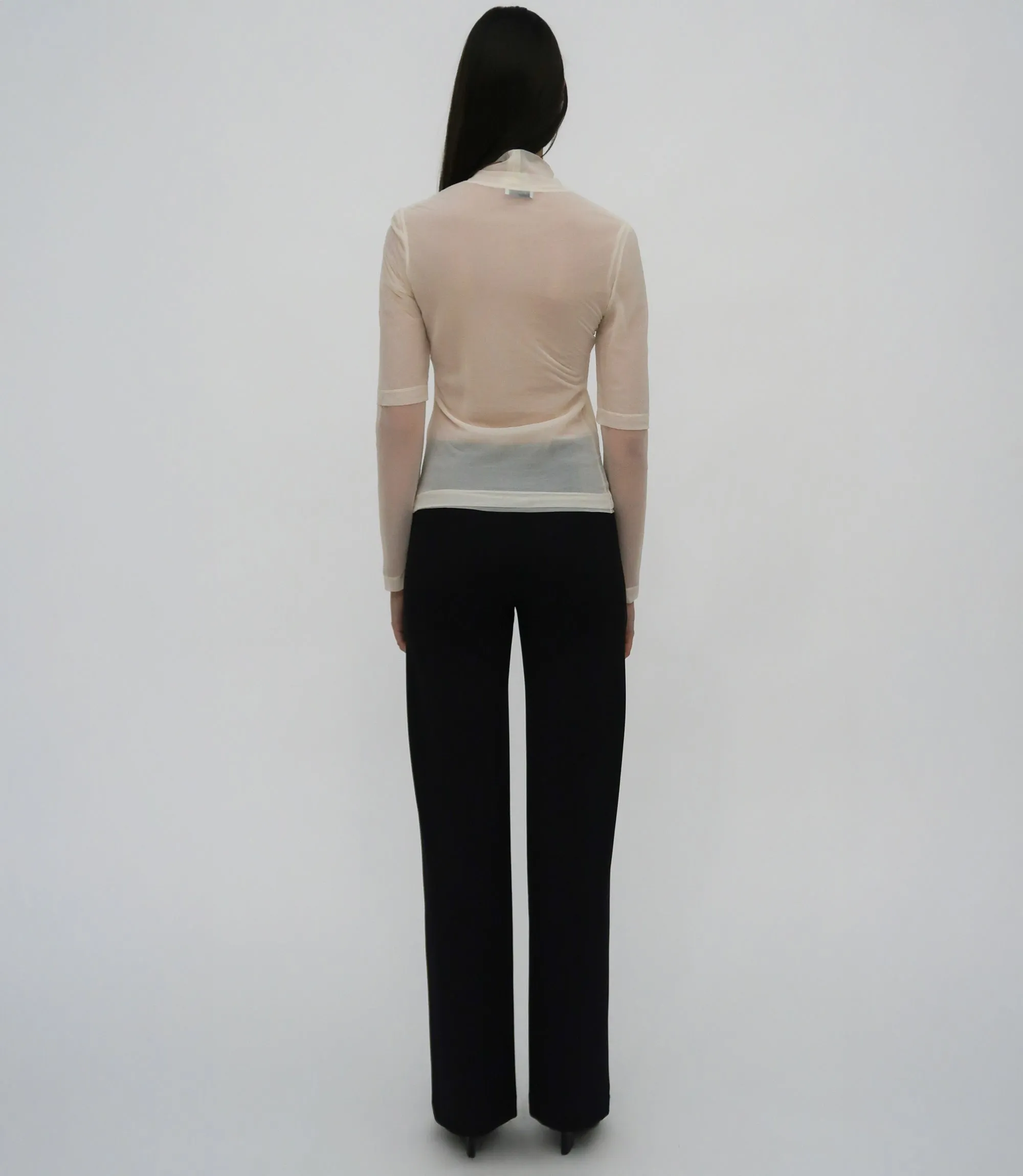 PINTUCK FITTED STRAIGHT PULL-ON PANT - SCUBA sold by Rosetta Getty product image thumbnail 4