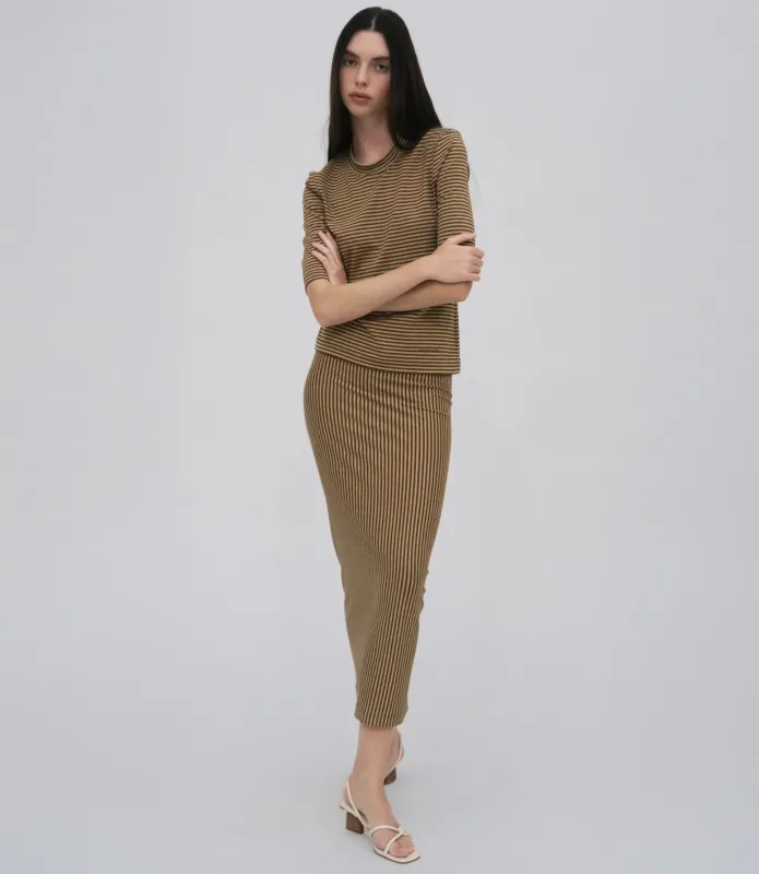 CROPPED SLEEVE T-SHIRT made by Rosetta Getty