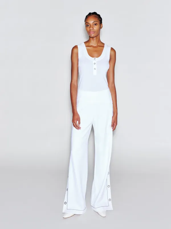 SCOOP NECK HENLEY TANK TOP sold by Rosetta Getty