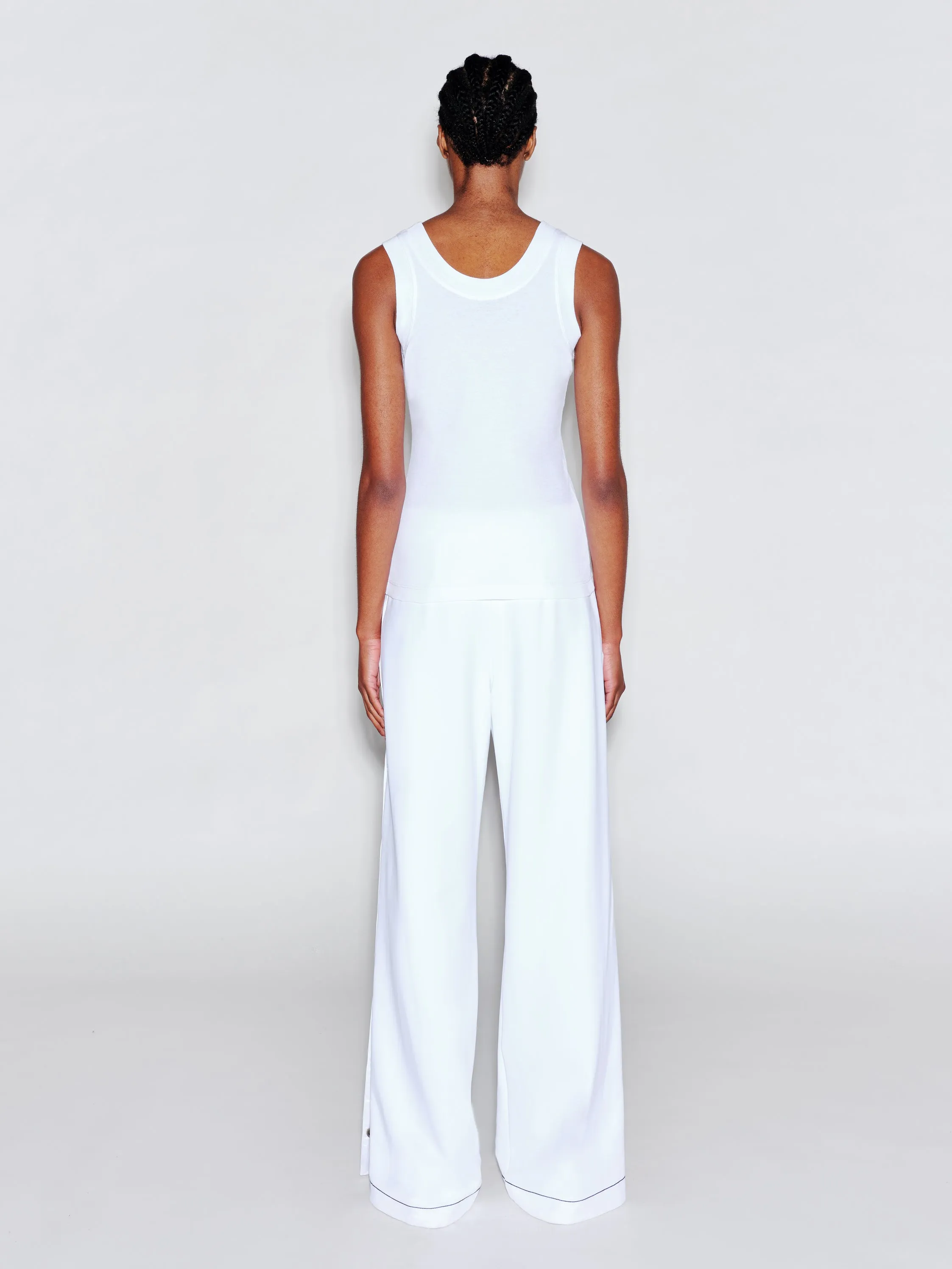 SCOOP NECK HENLEY TANK TOP sold by Rosetta Getty product image thumbnail 5