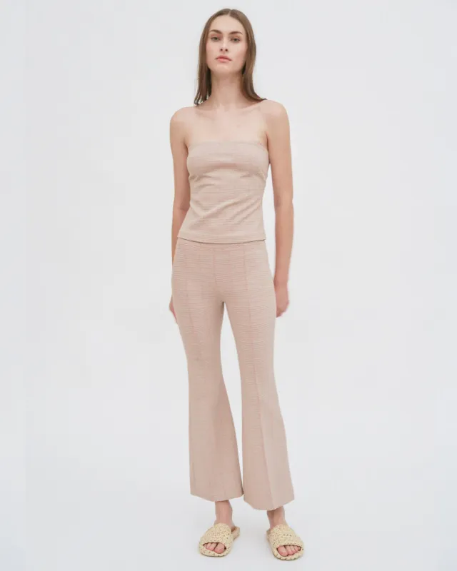 PULL ON CROPPED FLARE - PLAID sold by Rosetta Getty